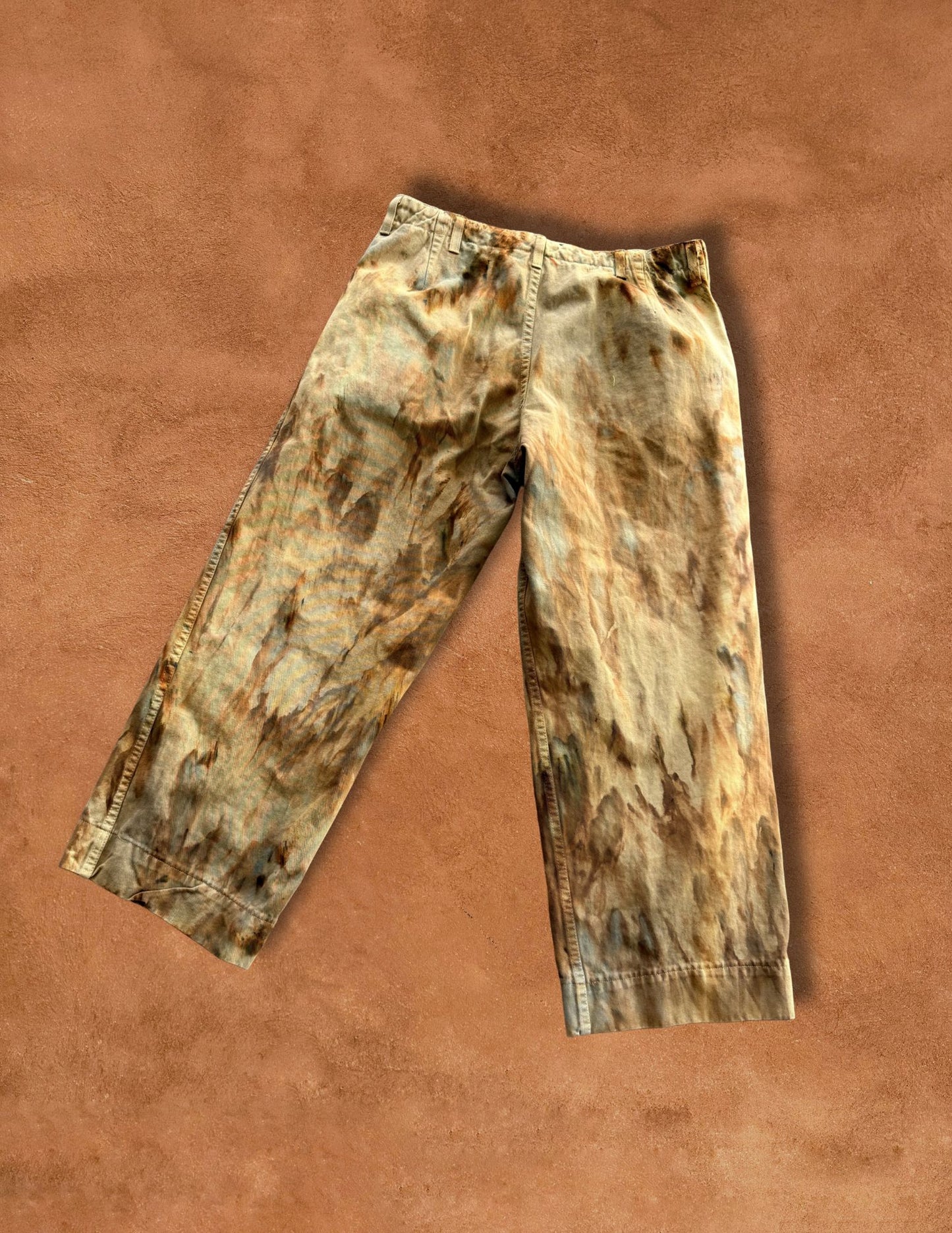Upcycled Vintage Military Pants 34 x 28 Land Back