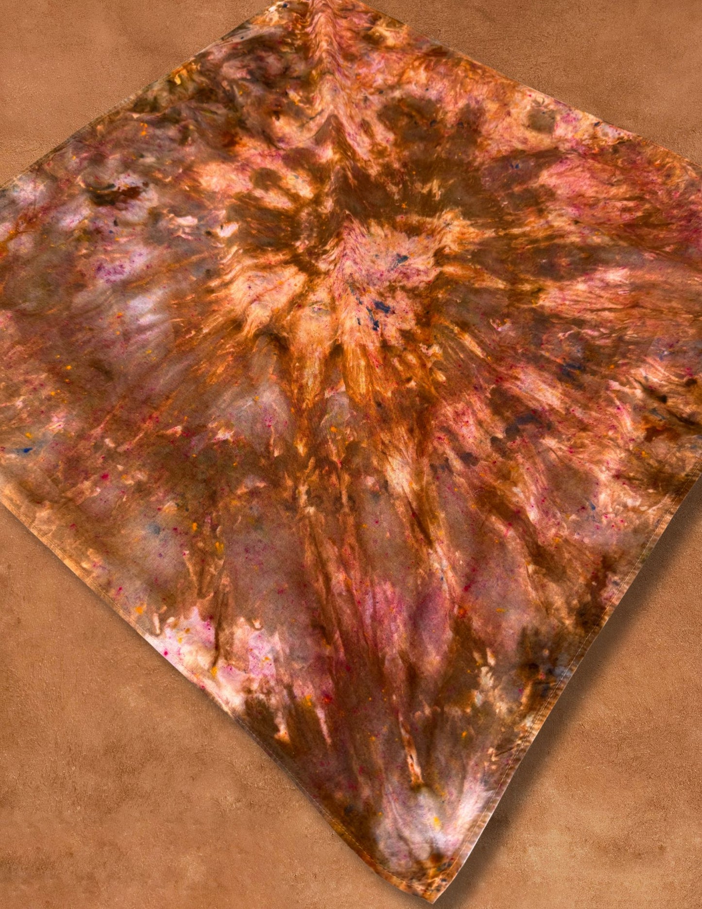 Limited Edition Hand Dyed Organic Cotton Bandana - Maple Leaf