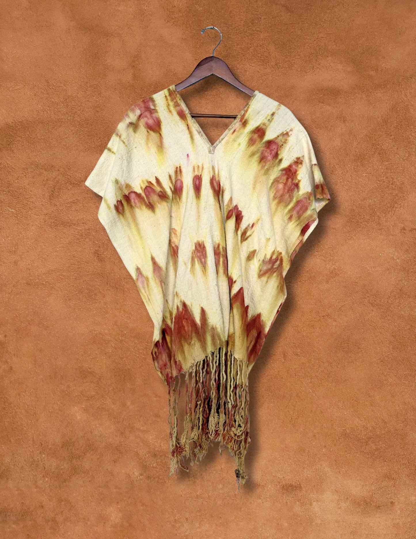 Upcycled Vintage Mossi Cloth Poncho