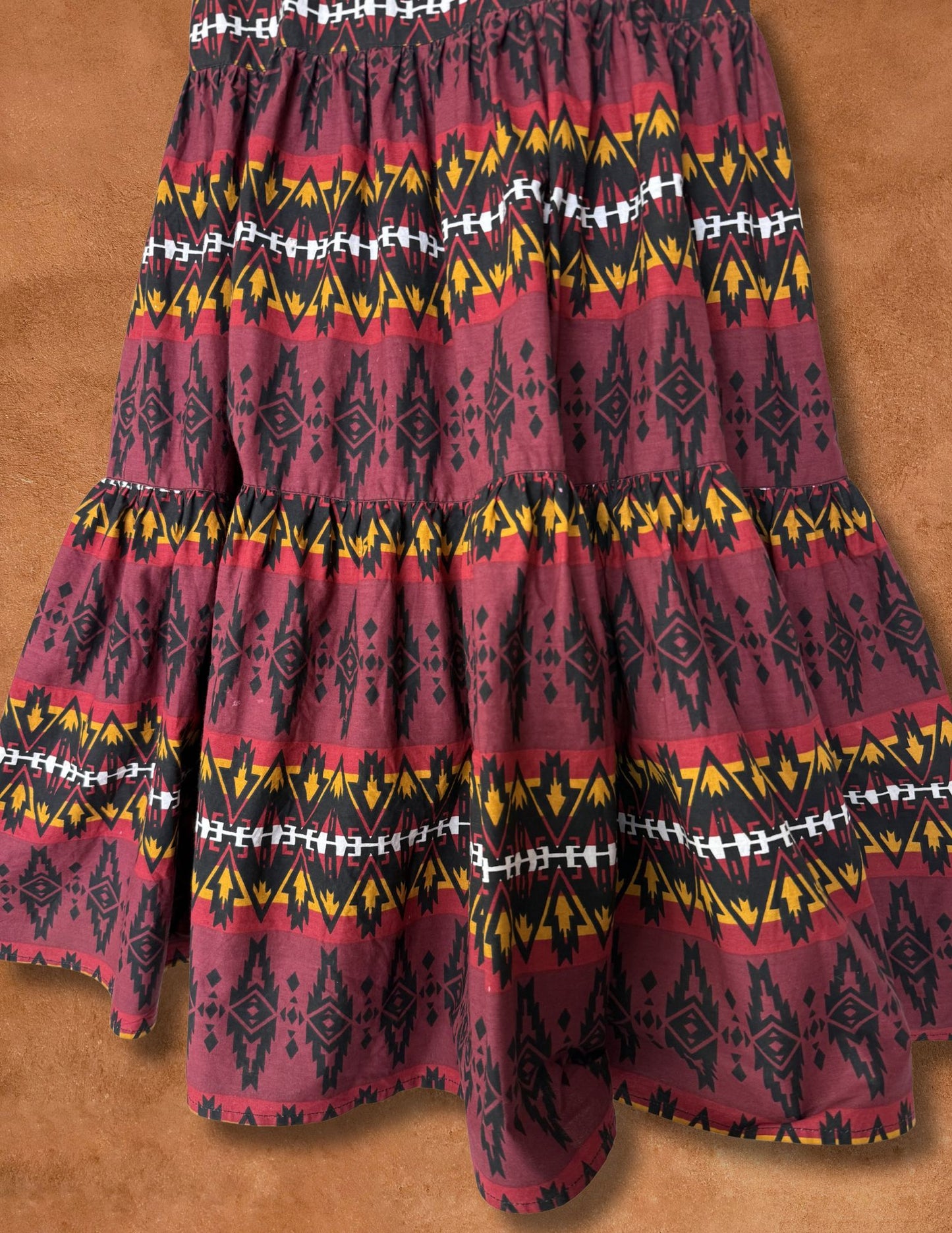 Vintage 80s Geo Southwest Skirt