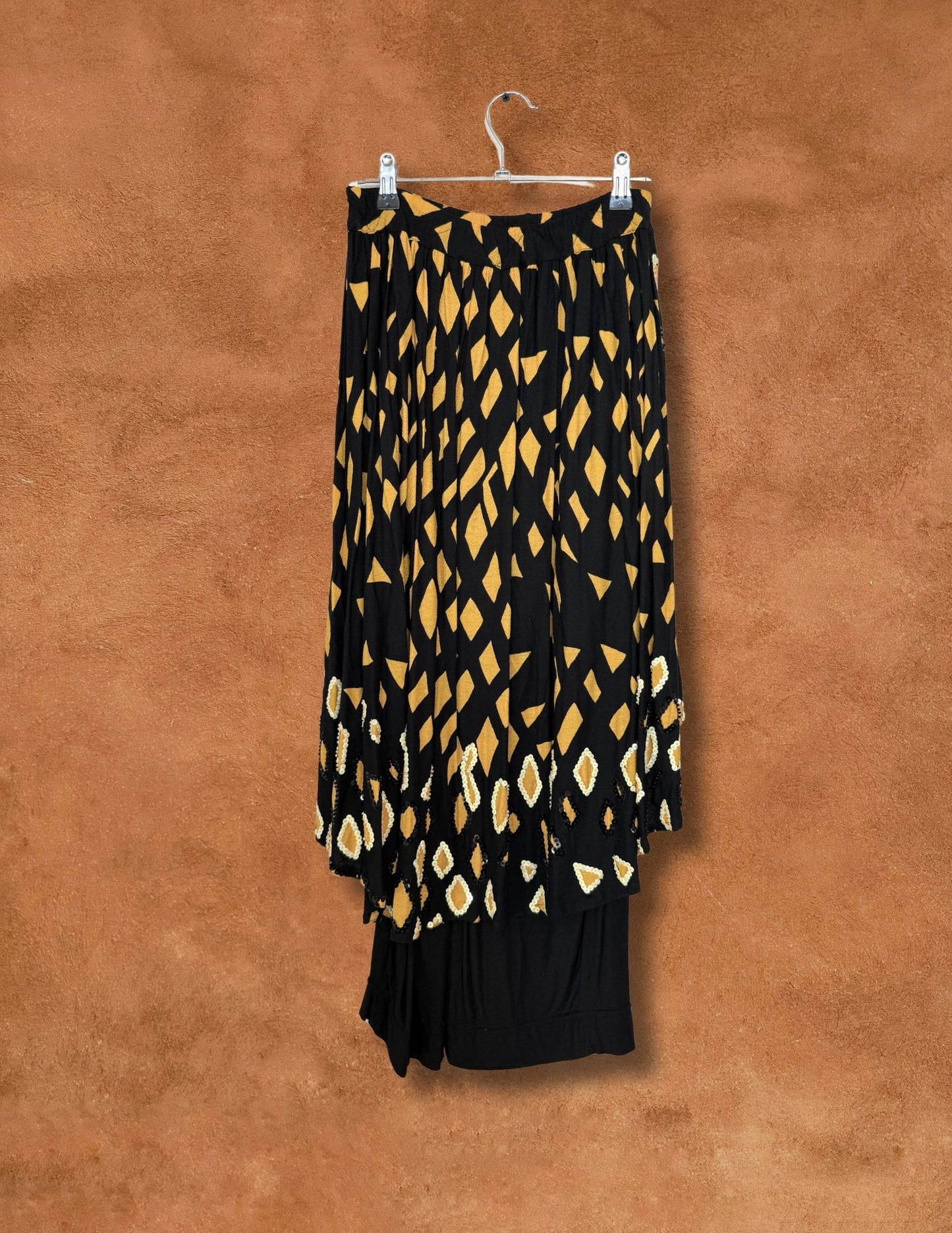 Vintage 1980s Sequin 2 Layer Skirt