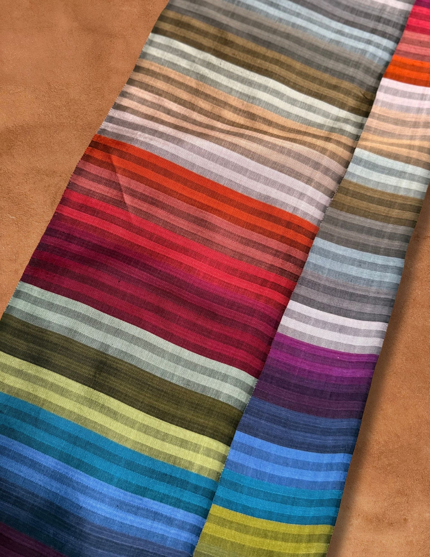 Vintage Rainbow Skinny Scarf