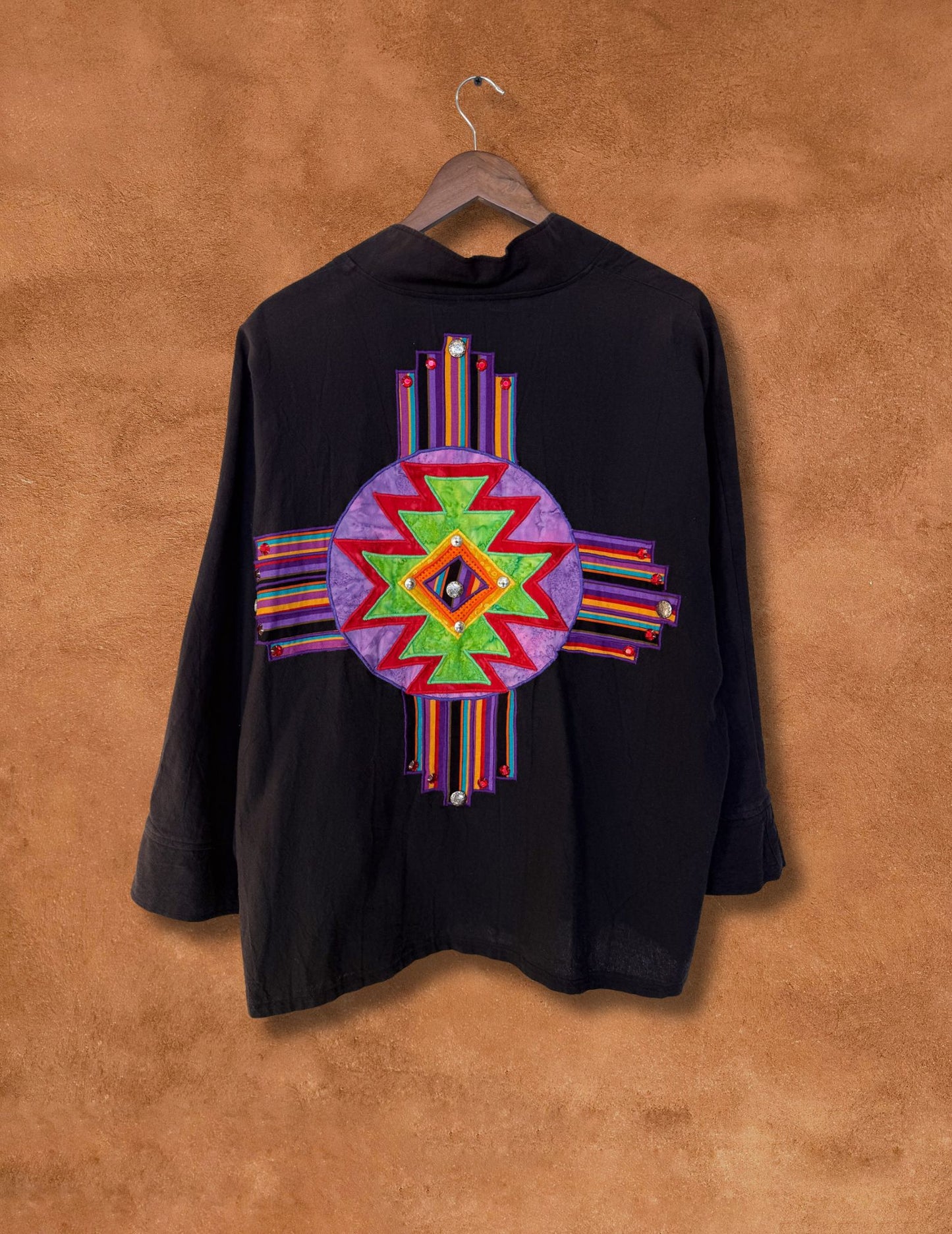 Vintage Appliqué 80s Southwest Jacket