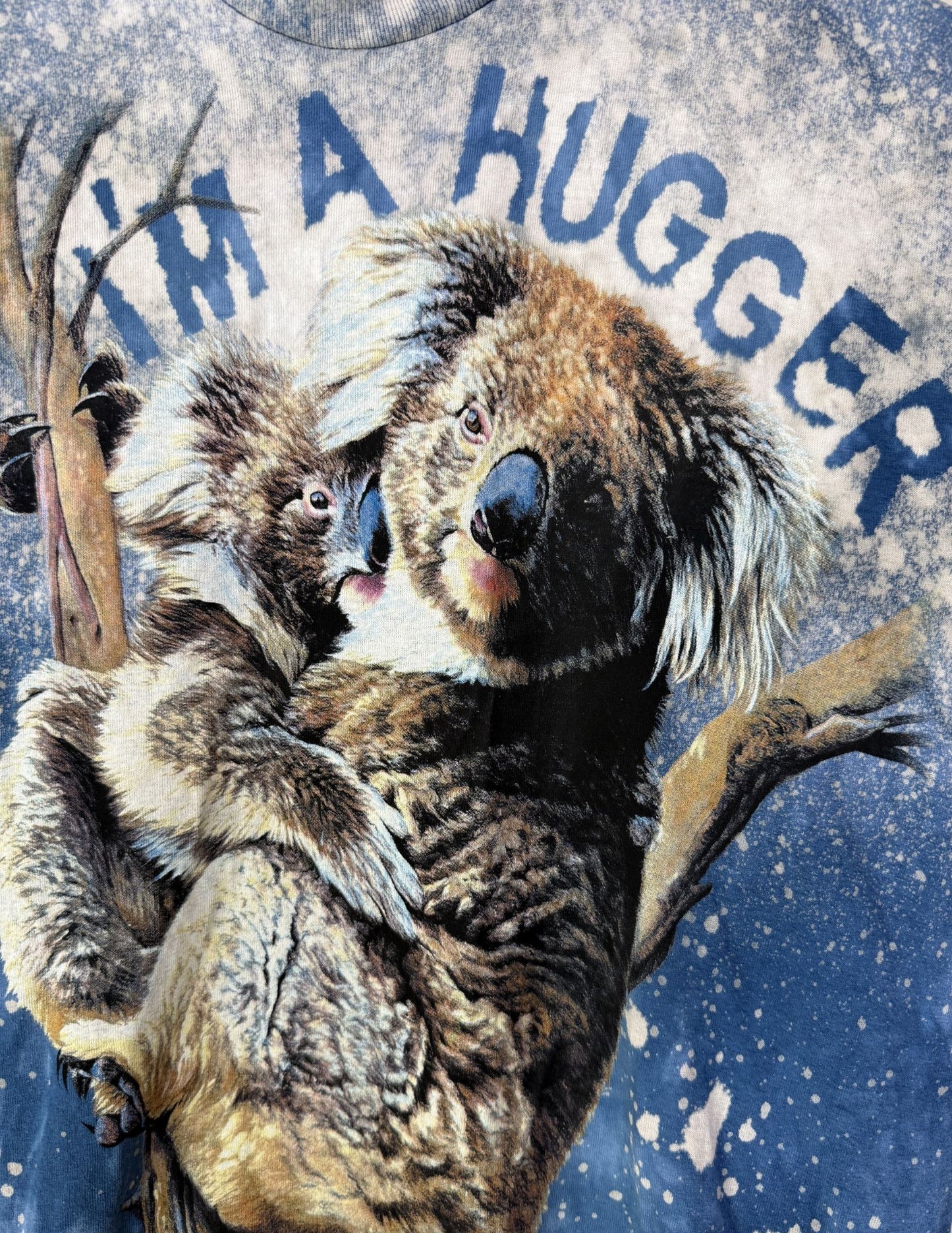 Rare Upcycled Vintage Tee- 40 x 31 I'm a Hugger