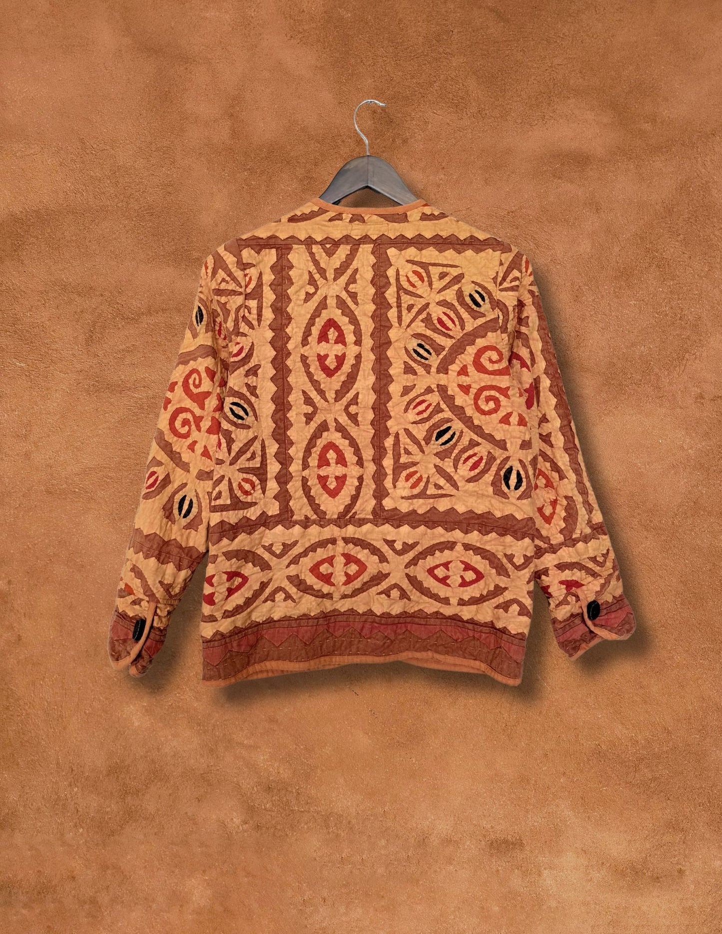 Vintage 80s Applique Folk Jacket 36 x 24