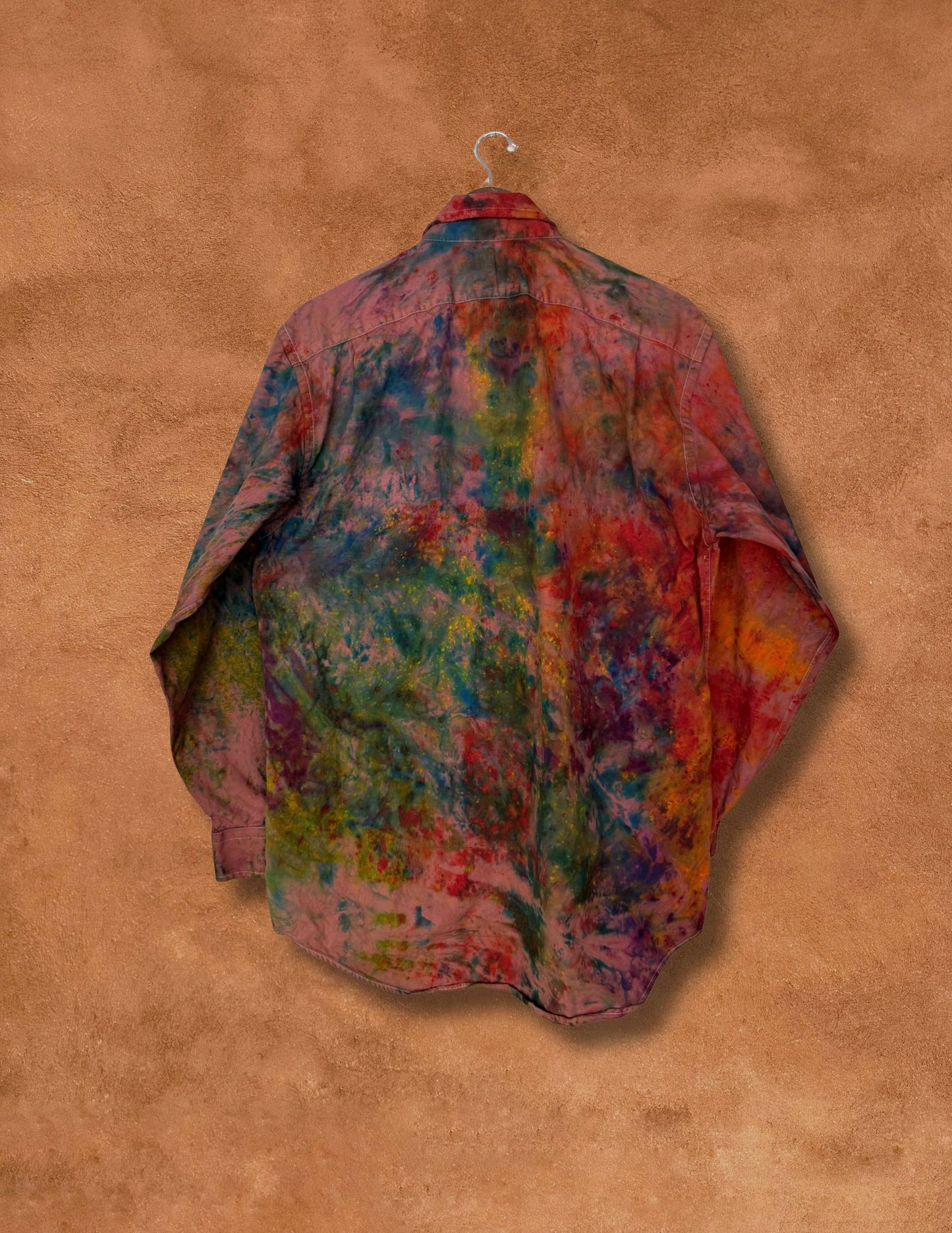 Upcycled Vintage Rainbow Shirt 46 x 32