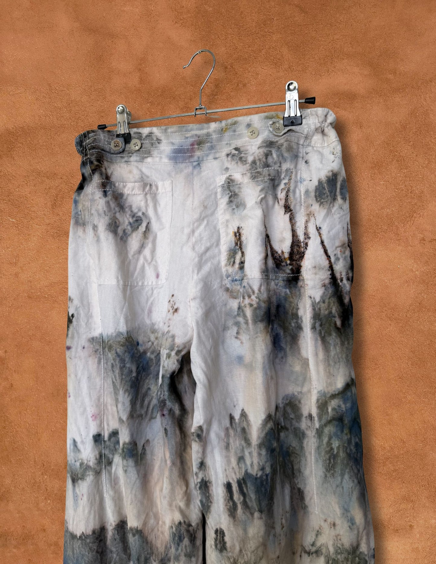 Upcycled Vintage 90s Linen Pant 34 x 32