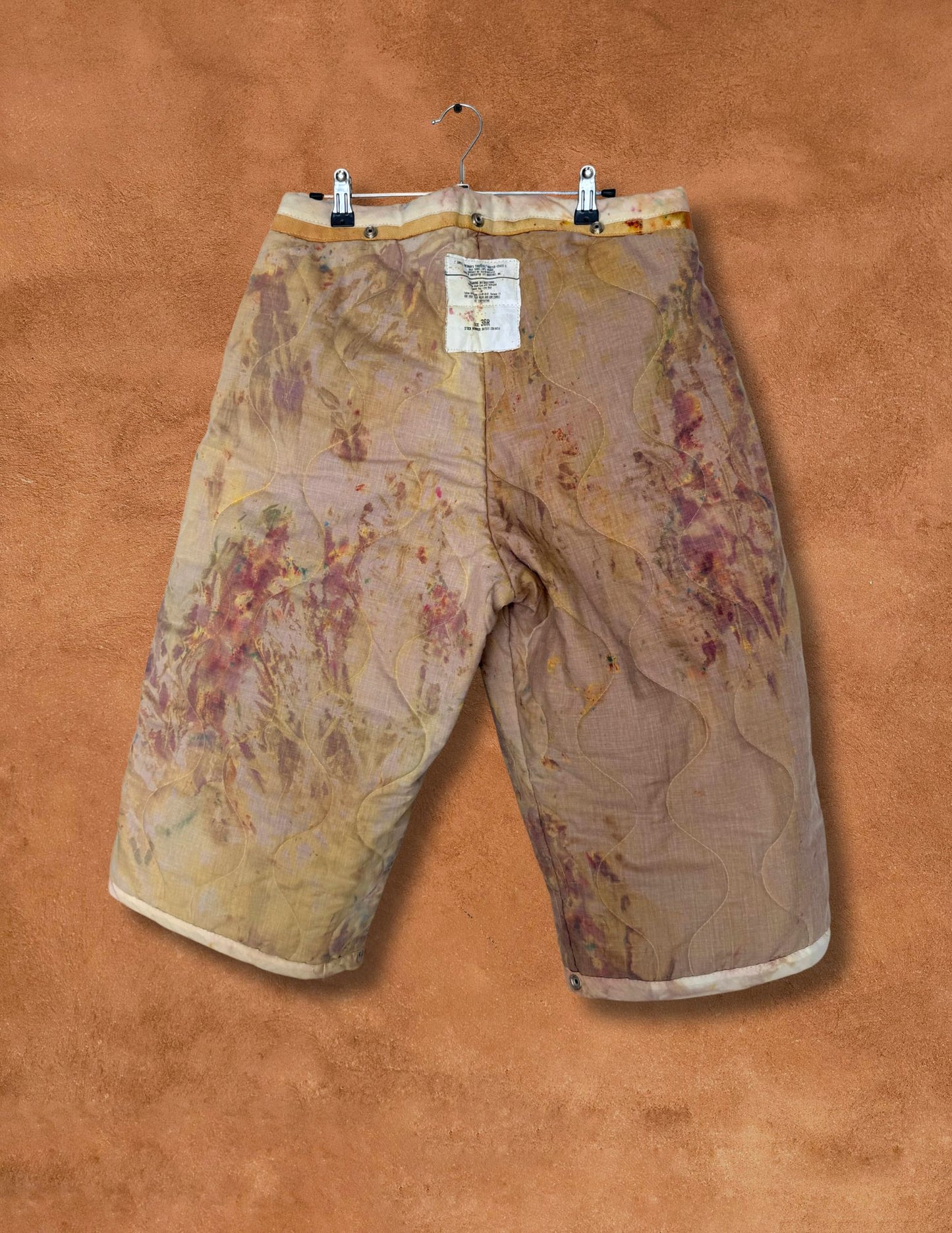 Upcycled Vintage Fireman Quilted Shorts