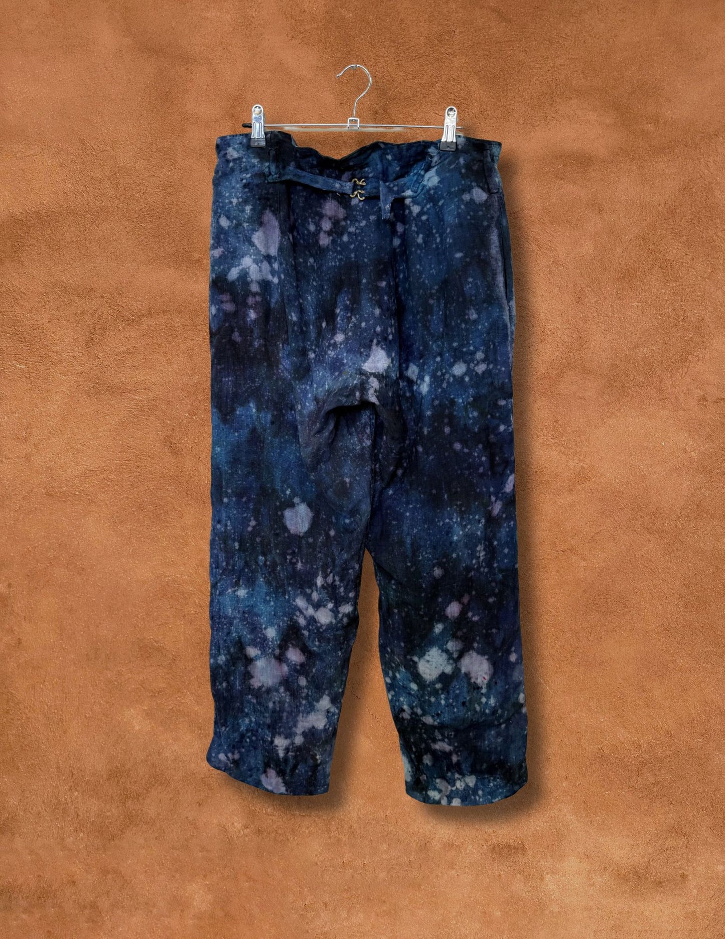 Upcycled Vintage 40s Linen Workwear Pant -Water is Life