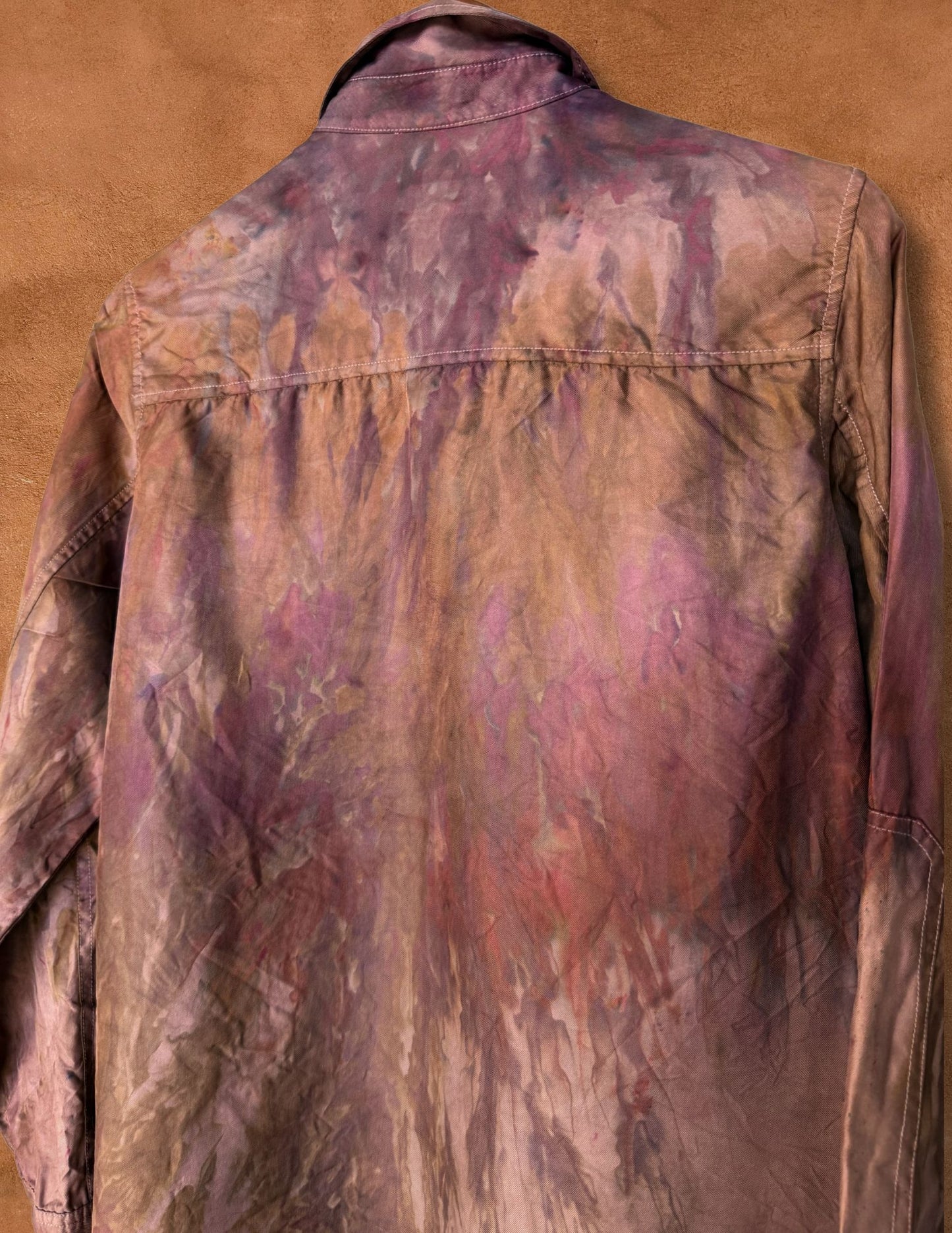 Upcycled Vintage Silk Shirt 46 x 27