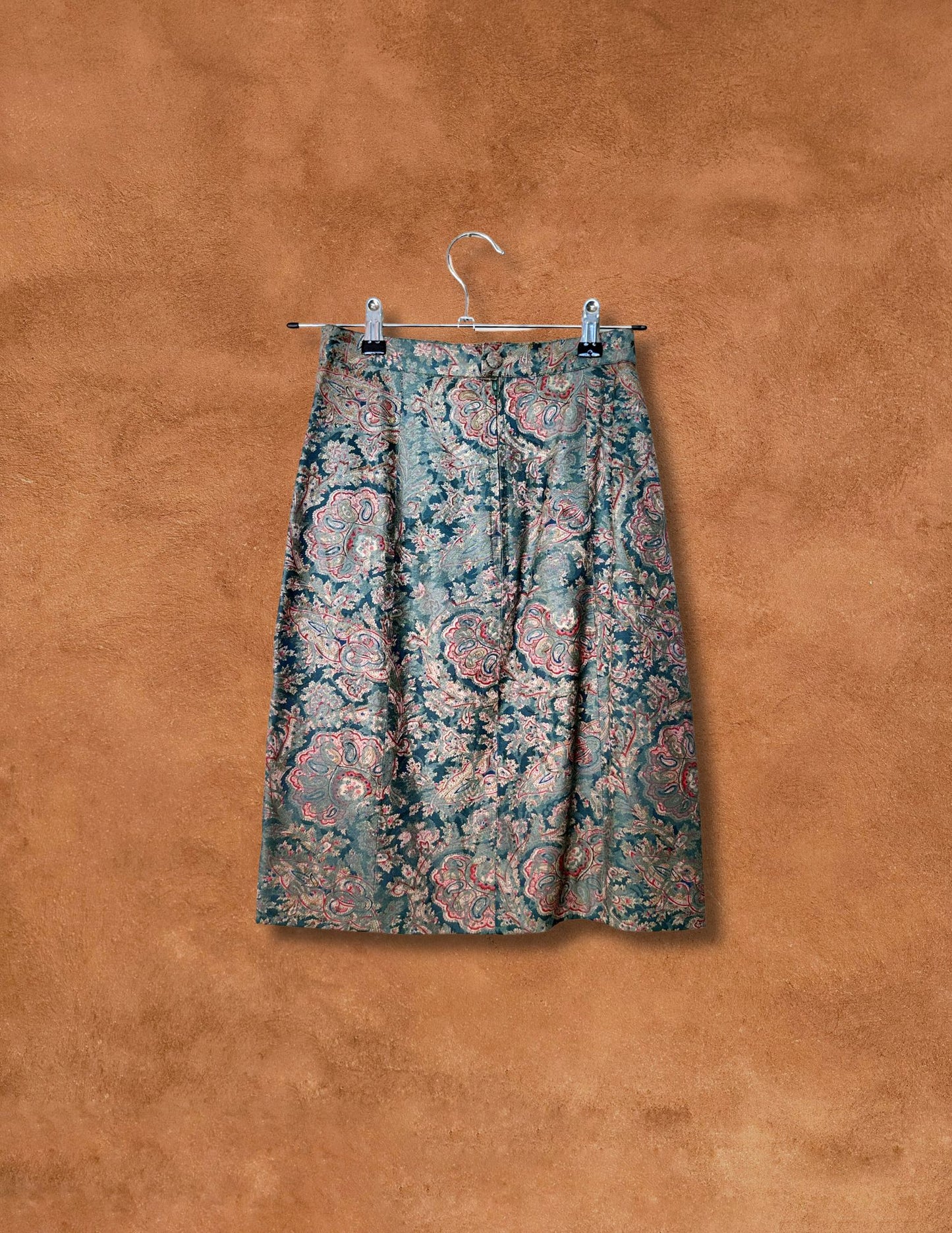 Vintage 80s Tapestry Skirt 25 x 22