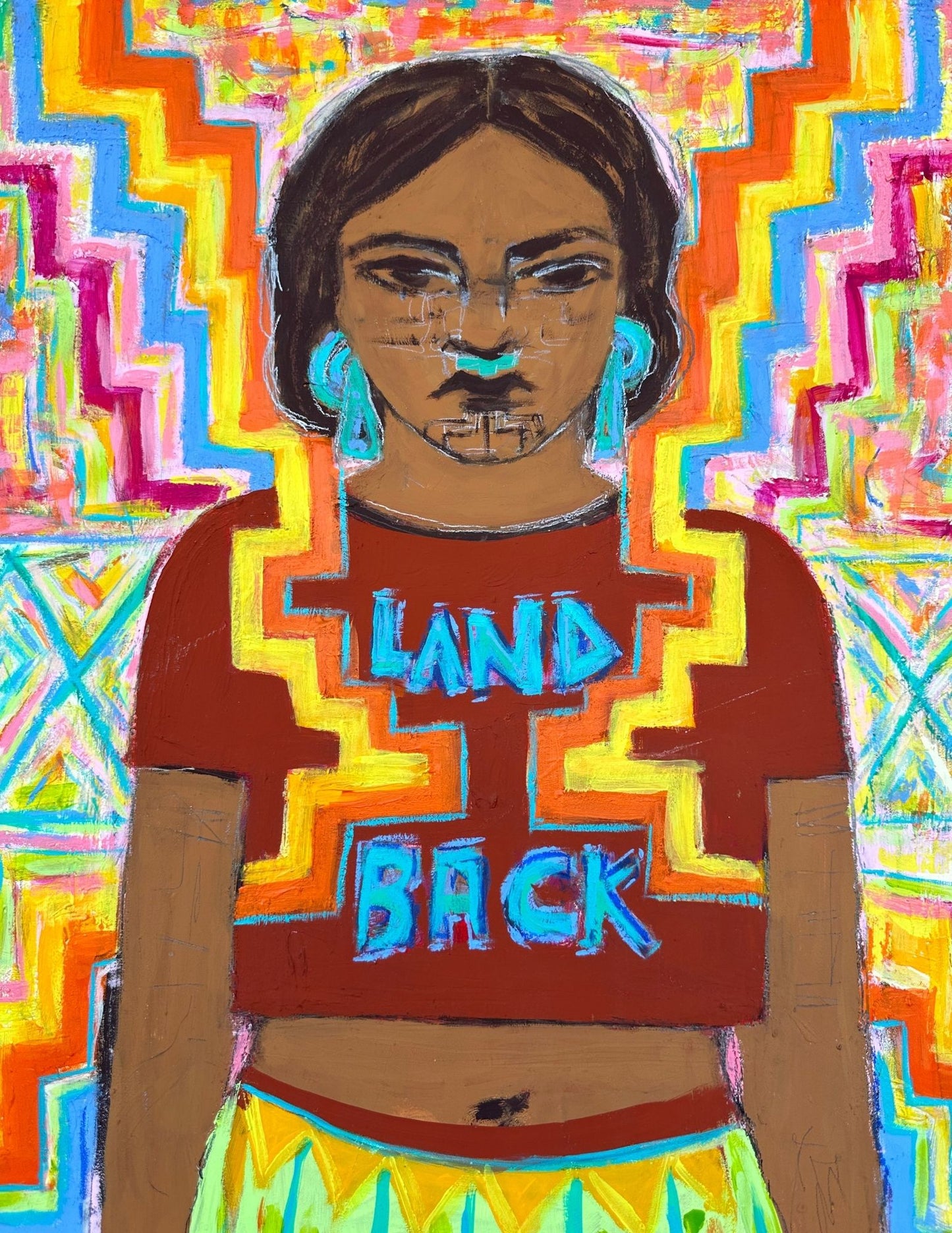 "Land Back" by artist E. Esperanza