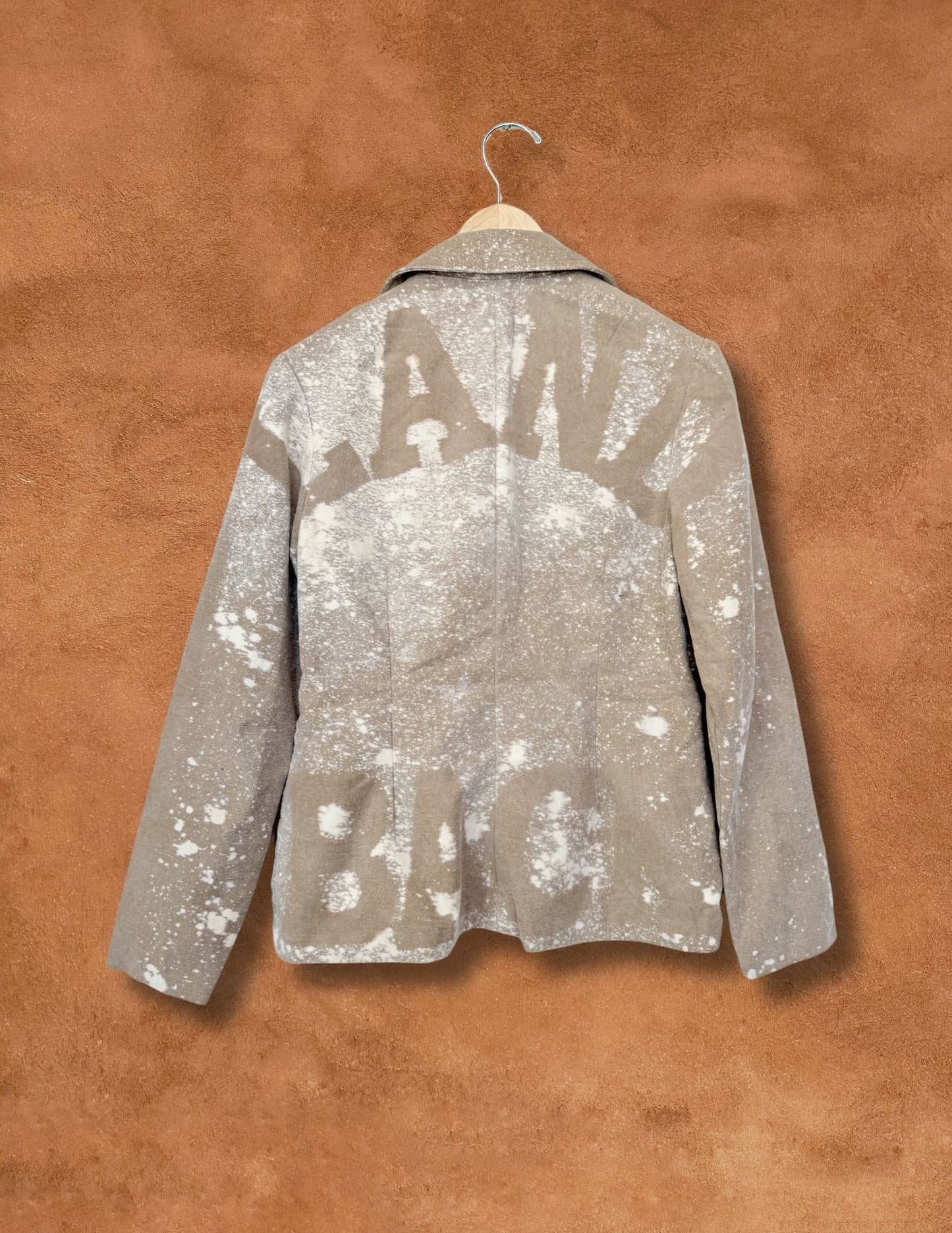 Upcycled Vintage 70s Land Back Cotton Jacket 36 x 25