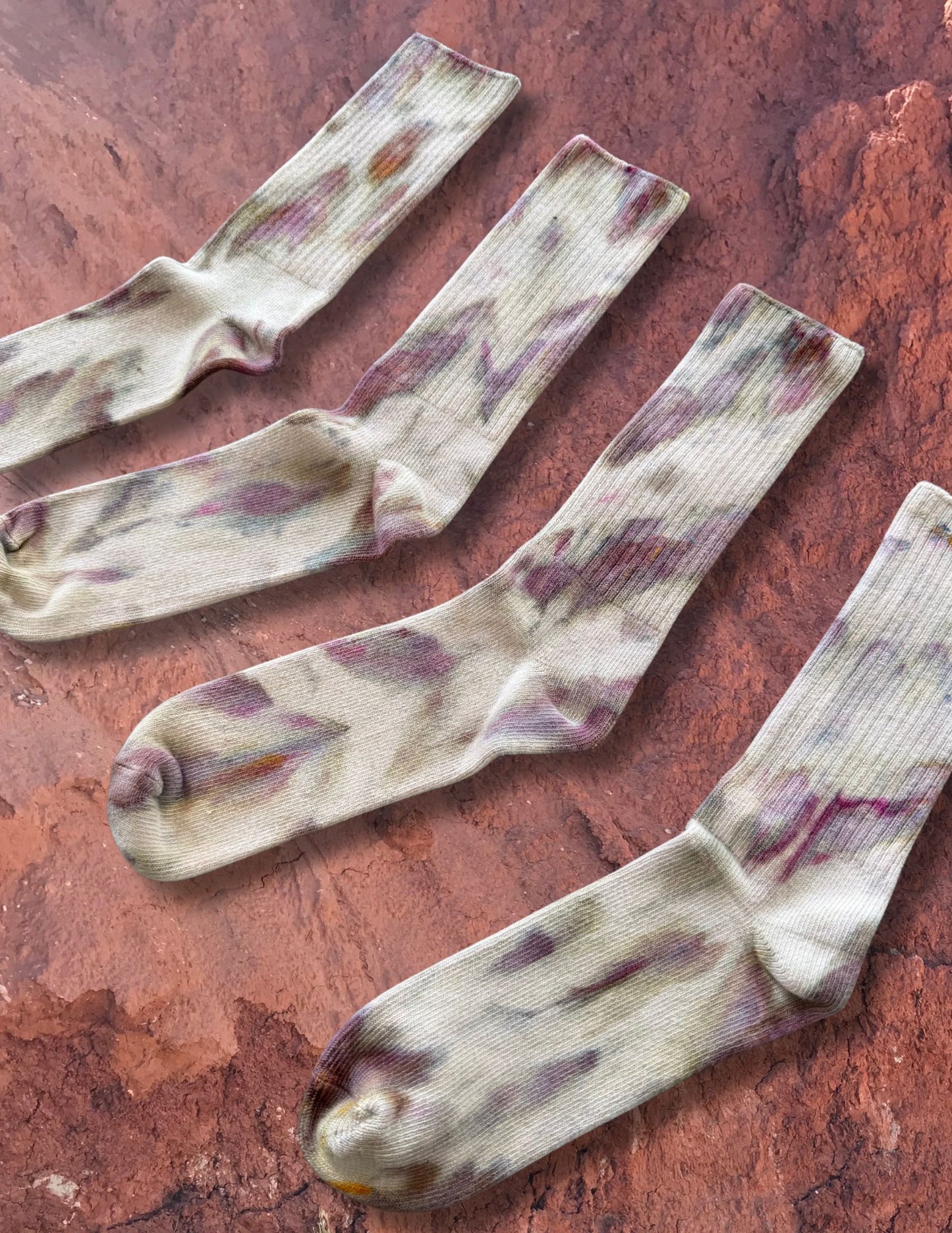 Limited Edition Hand Dyed Softest Socks- Smoky Quartz