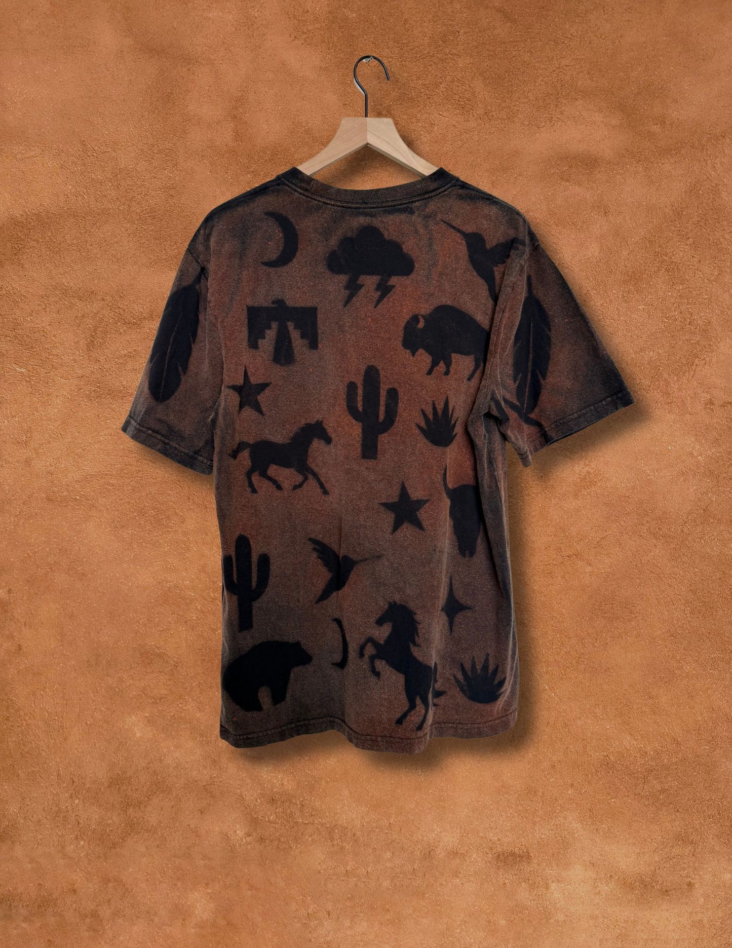 Upcycled Vintage Tee- 44 x 30- Eclectic Southwest