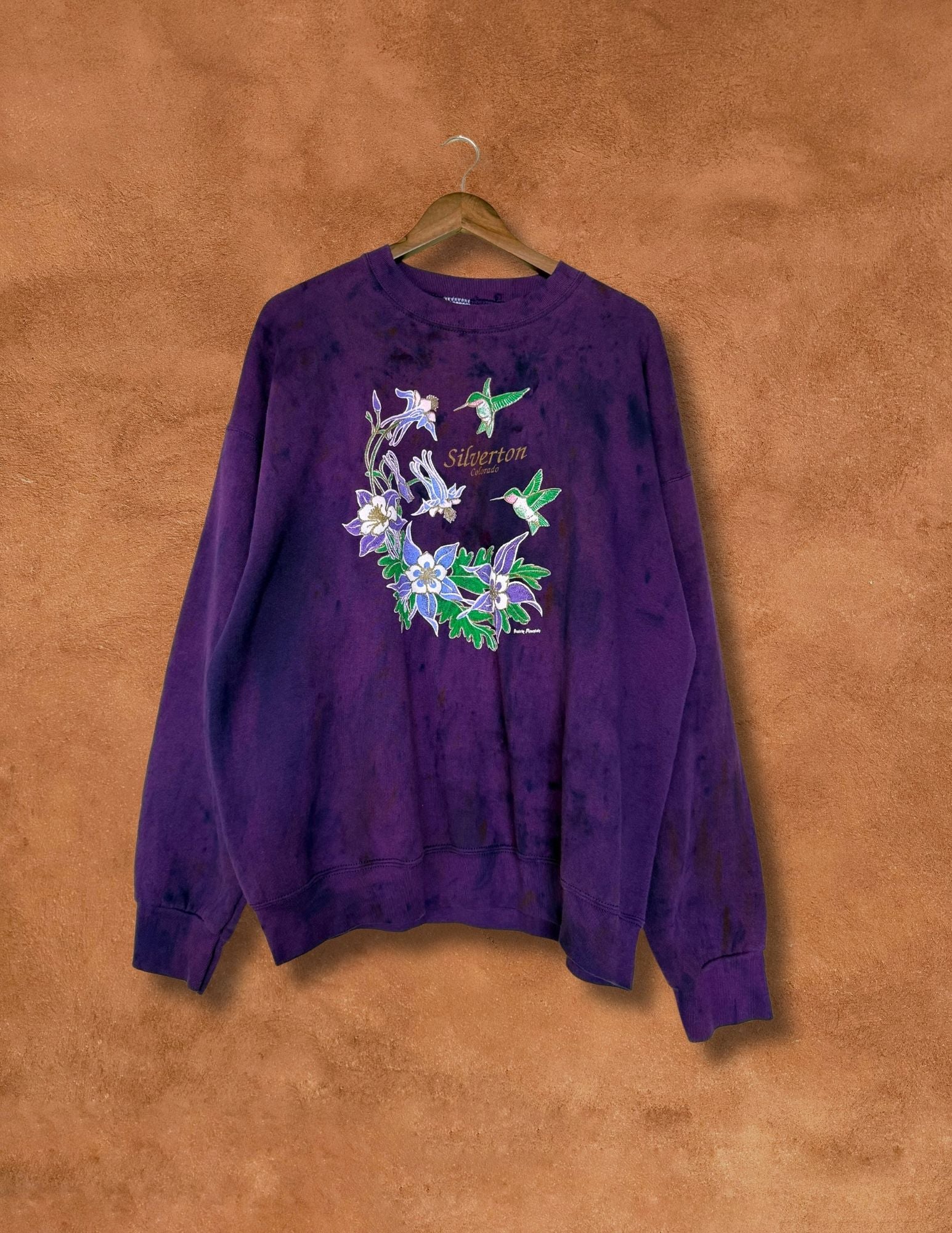 Upcycled Vintage 80s Hummingbird Sweatshirt