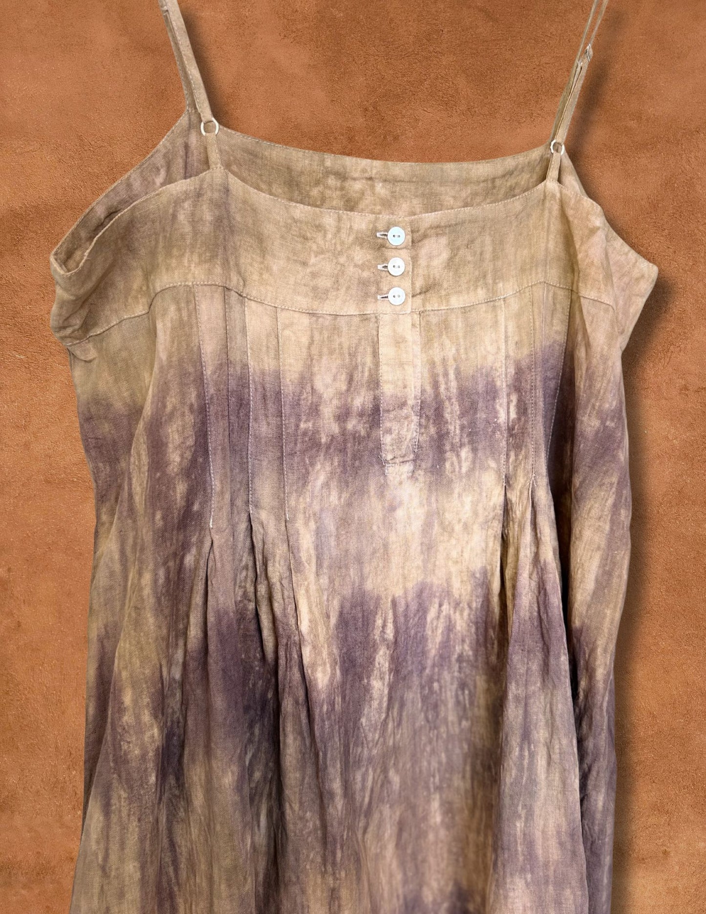 Upcycled VIntage Linen Slip Dress 44