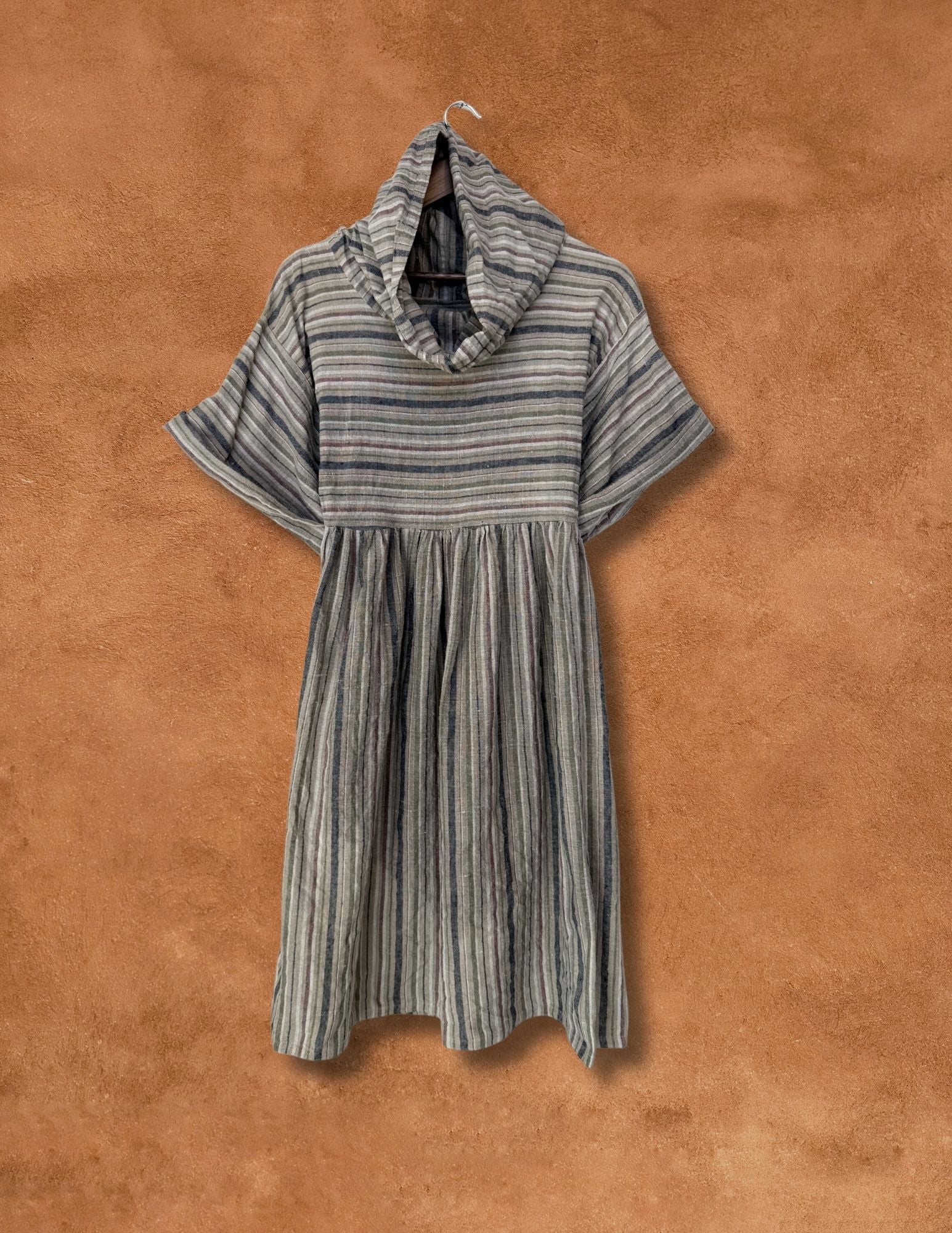 Upcycled Vintage 80s Linen Dress