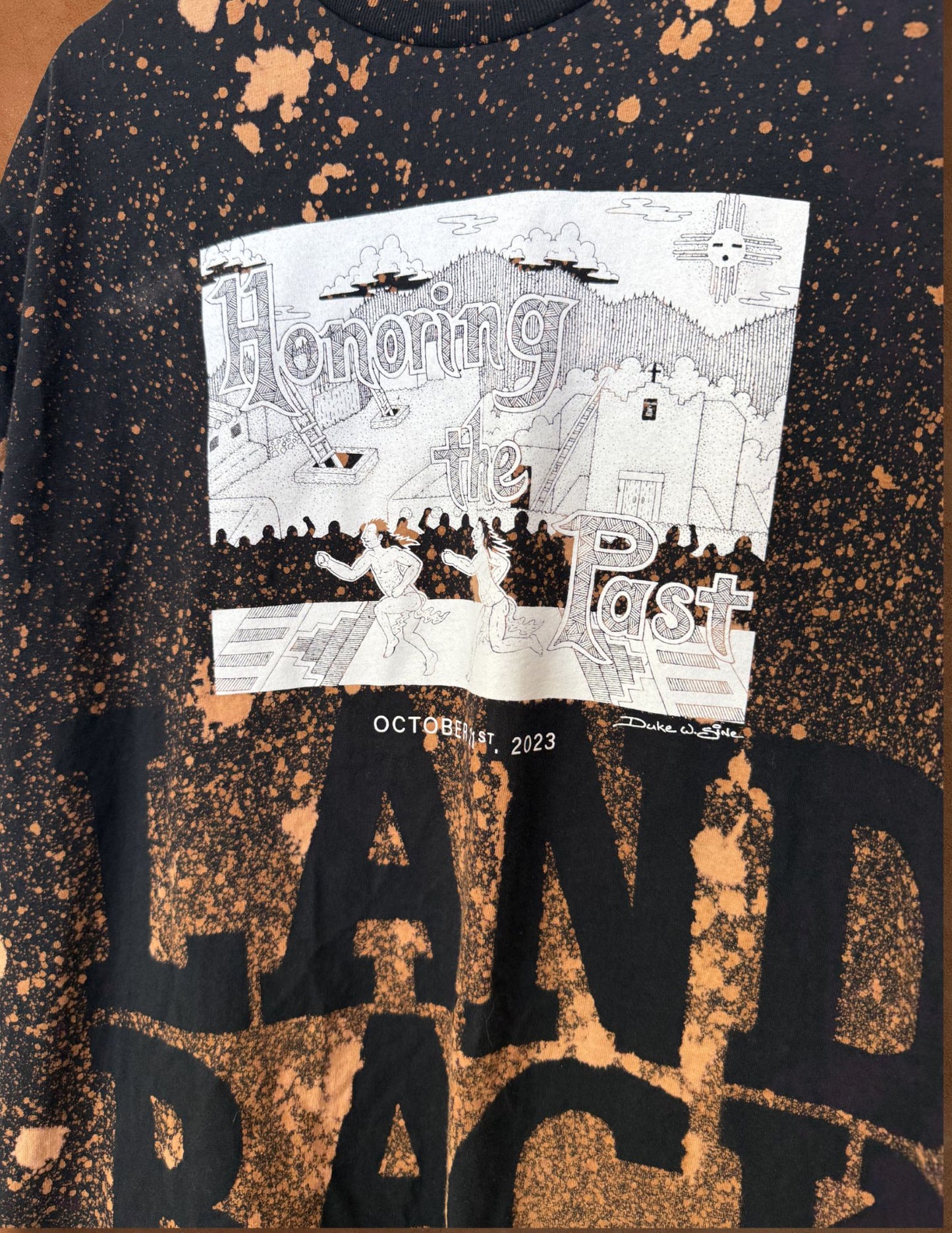 Upcycled Vintage Tee- Land Back 46 x 28
