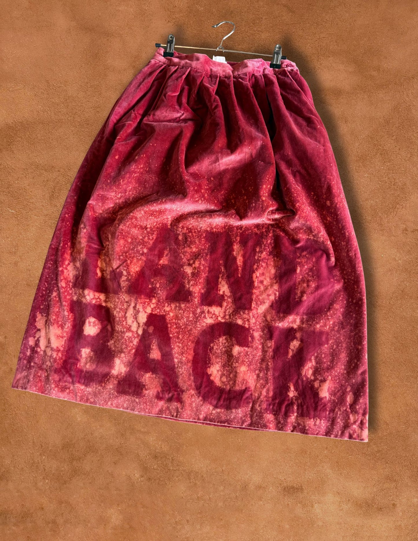 Upcycled Vintage Land Back Velvet Skirt