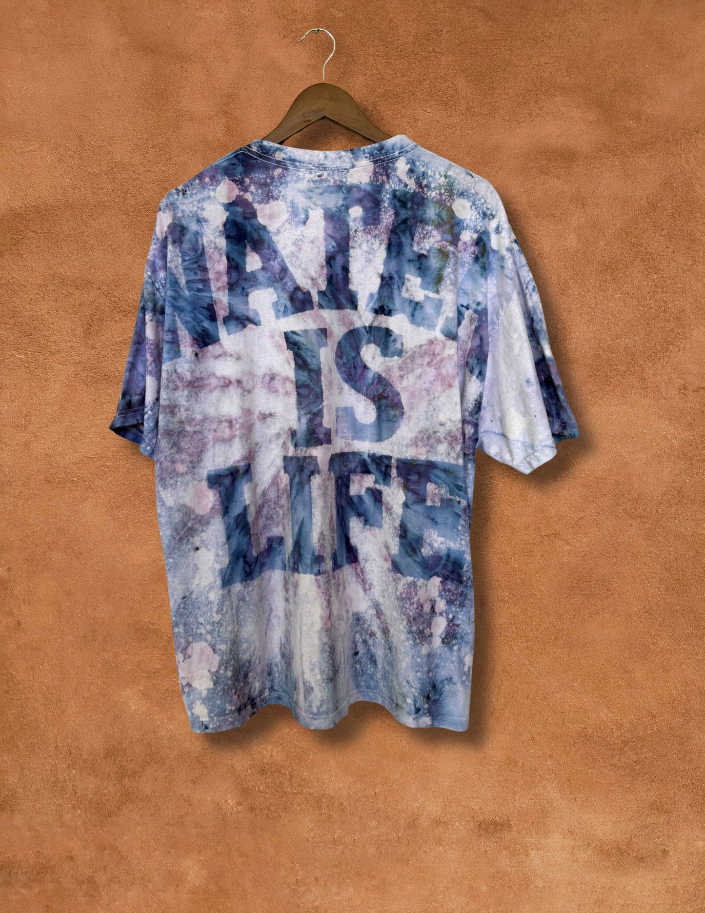 Upcycled Vintage Tee Shirt - Water is Life 48 x 30