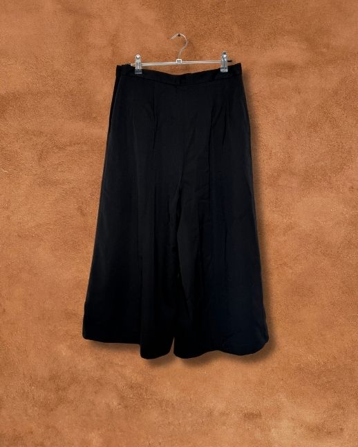 Vintage 80s Wide Leg Cropped Pant