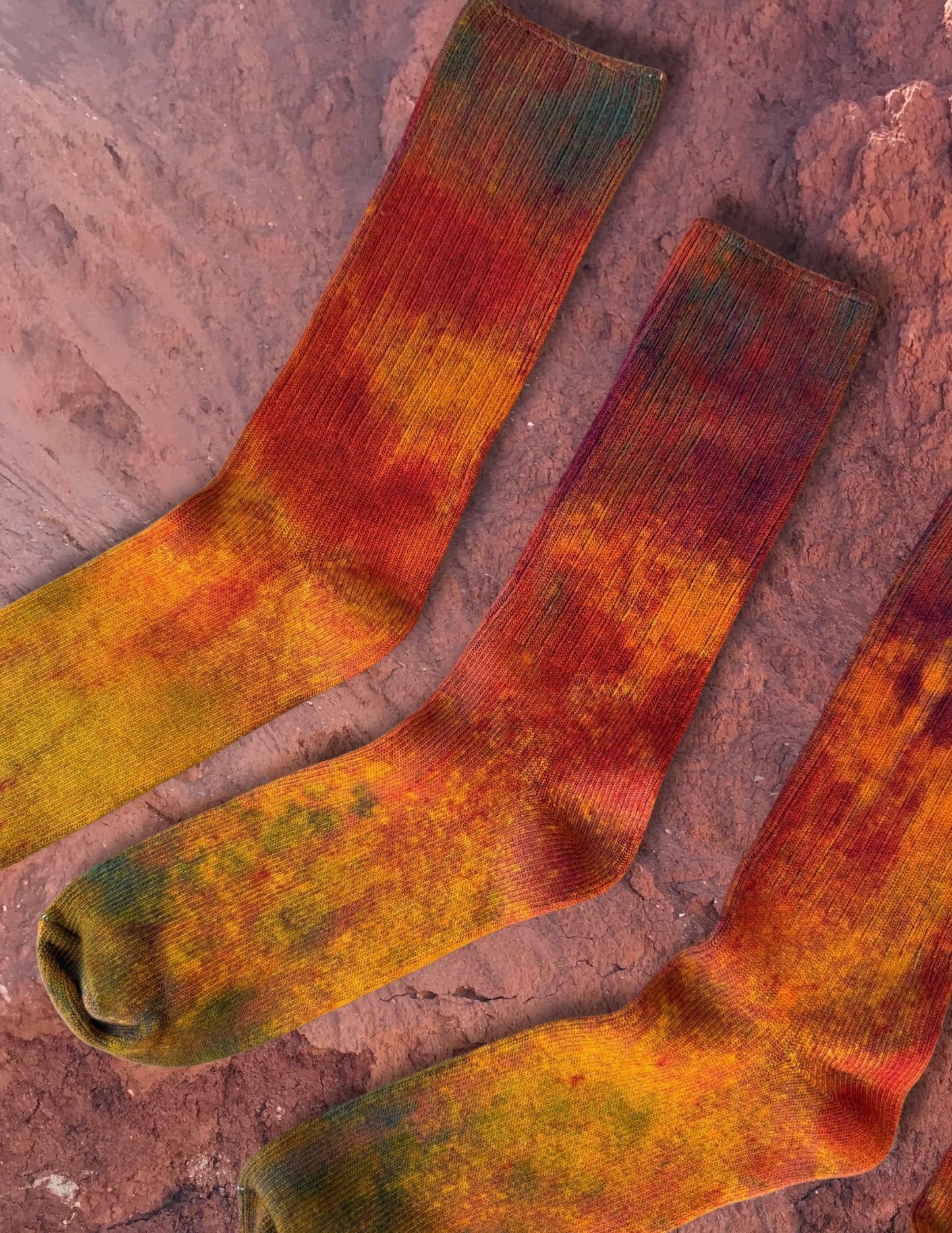 Limited Edition Hand Dyed Softest Socks- Rainbow