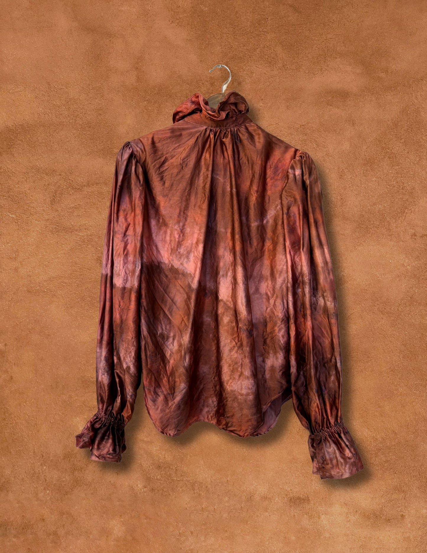 Upcycled Vintage Silk Shirt 44 x 27
