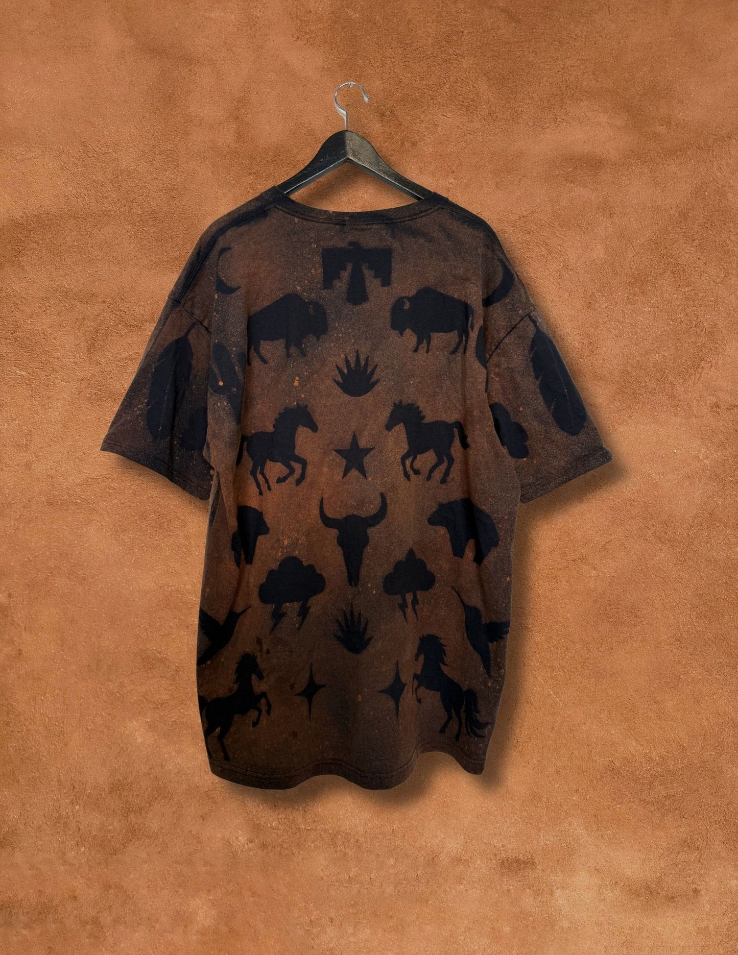 Upcycled Vintage Tee- 52 x 32 Eclectic Southwest