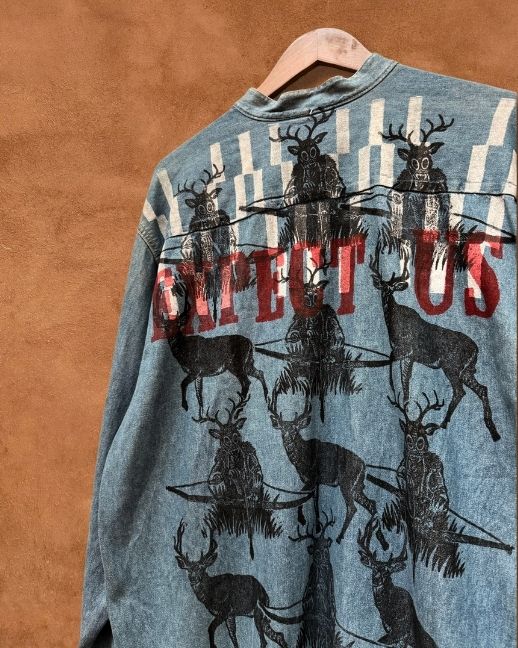 Expect Us Western Shirt 52 x 33 by Running Horse Studio