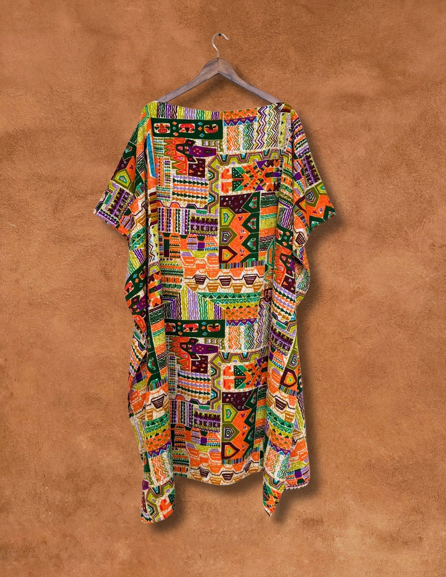 Upcycled Vintage Bark Cloth Top