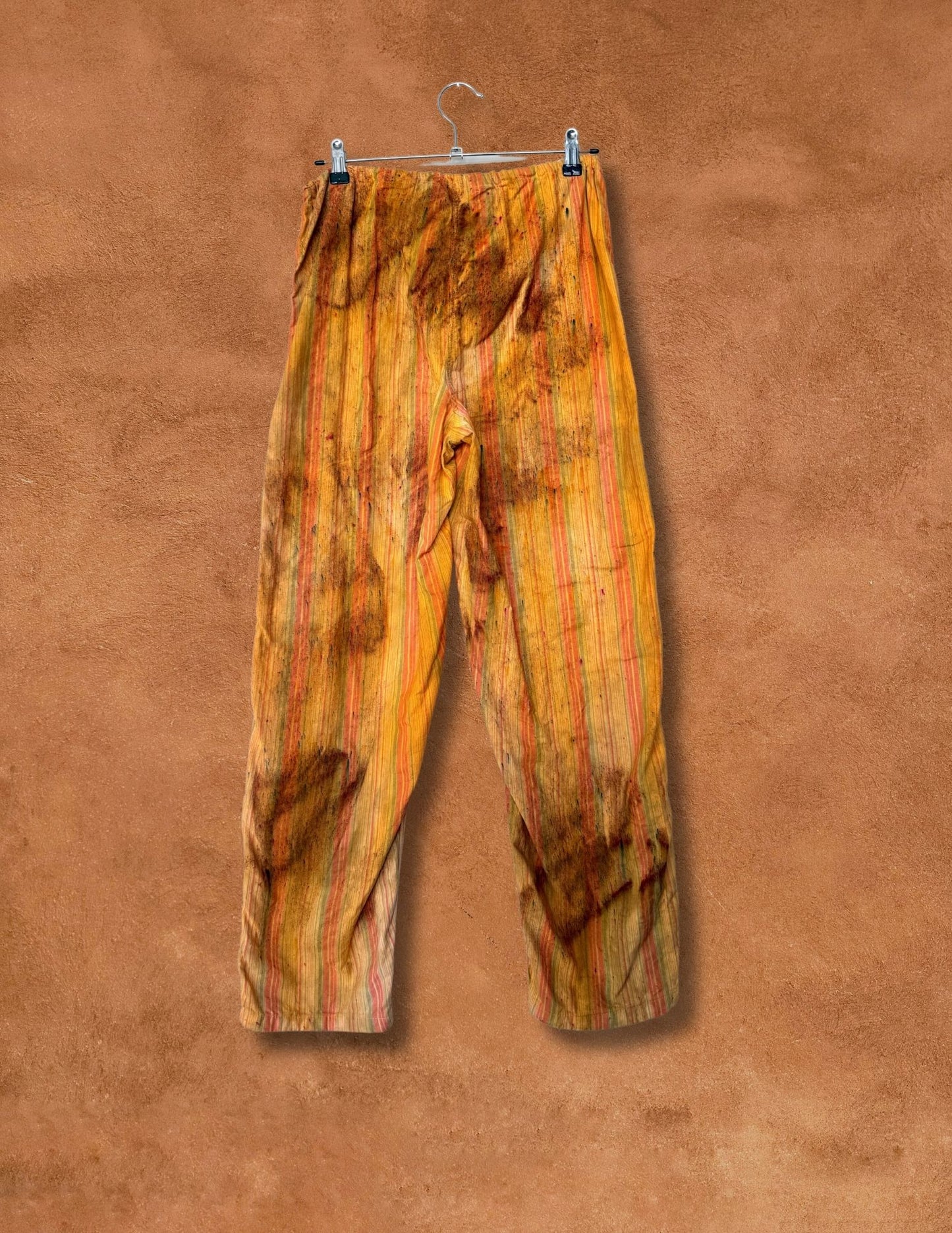 Upcycled Vintage Pajama Pant Sunflower