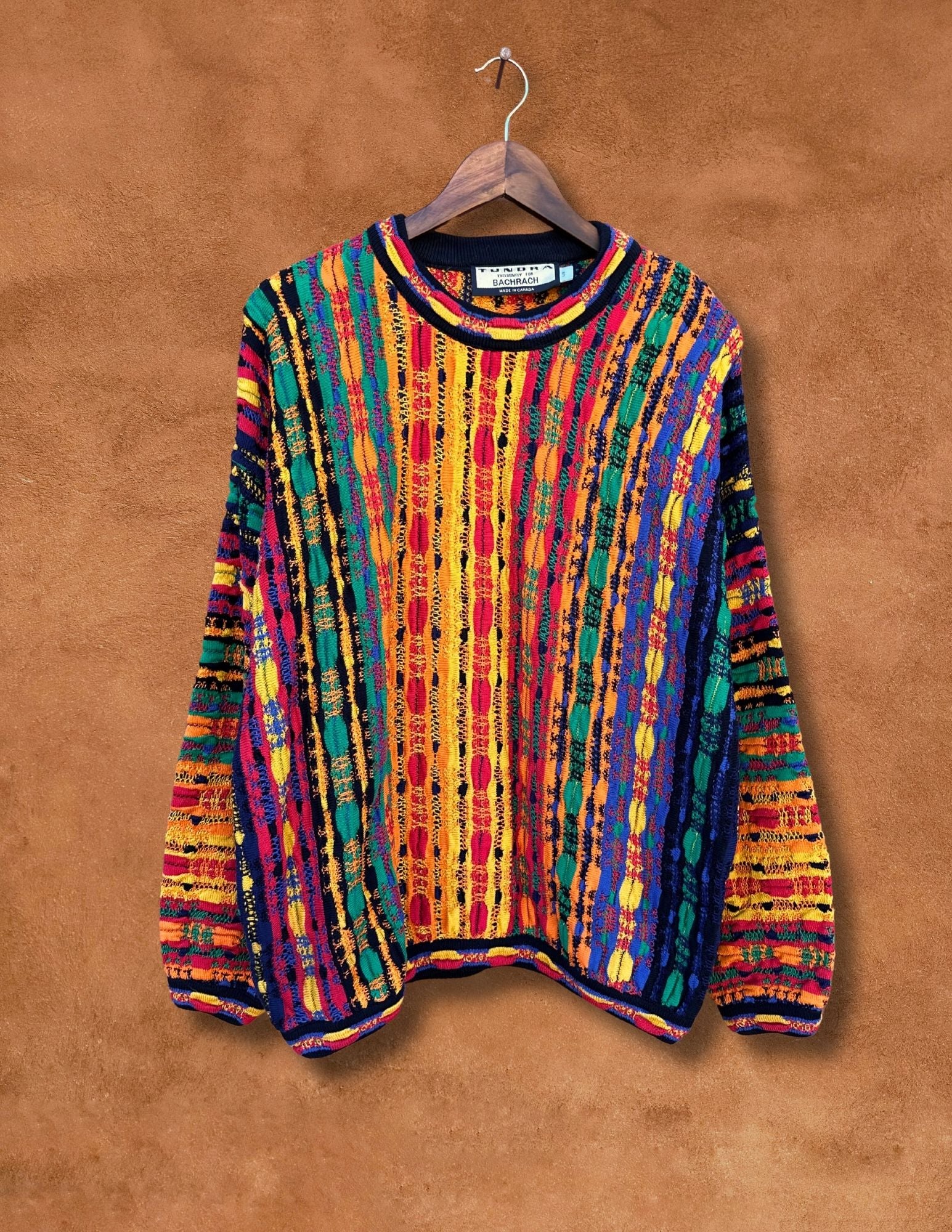 Vintage 80s Technicolor Abstract Sweater – 4KINSHIP