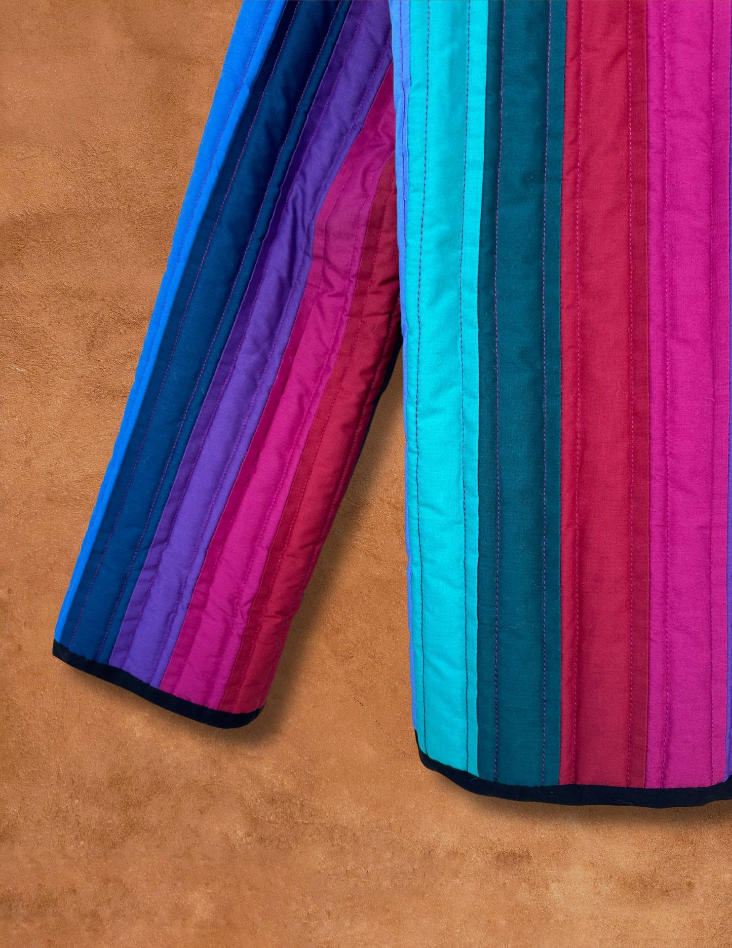 Vintage 70s Handmade Quilted Jacket