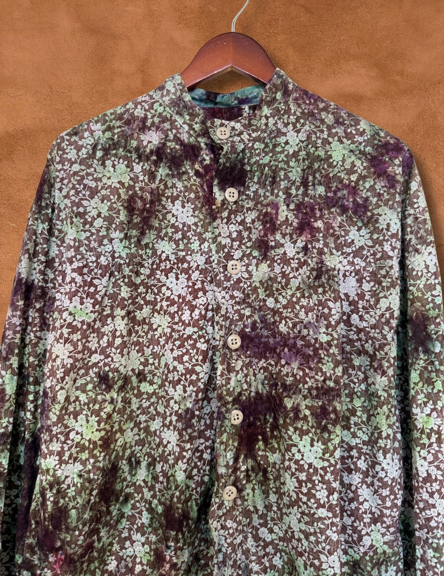 Upcycled Vintage Floral Workwear Shirt