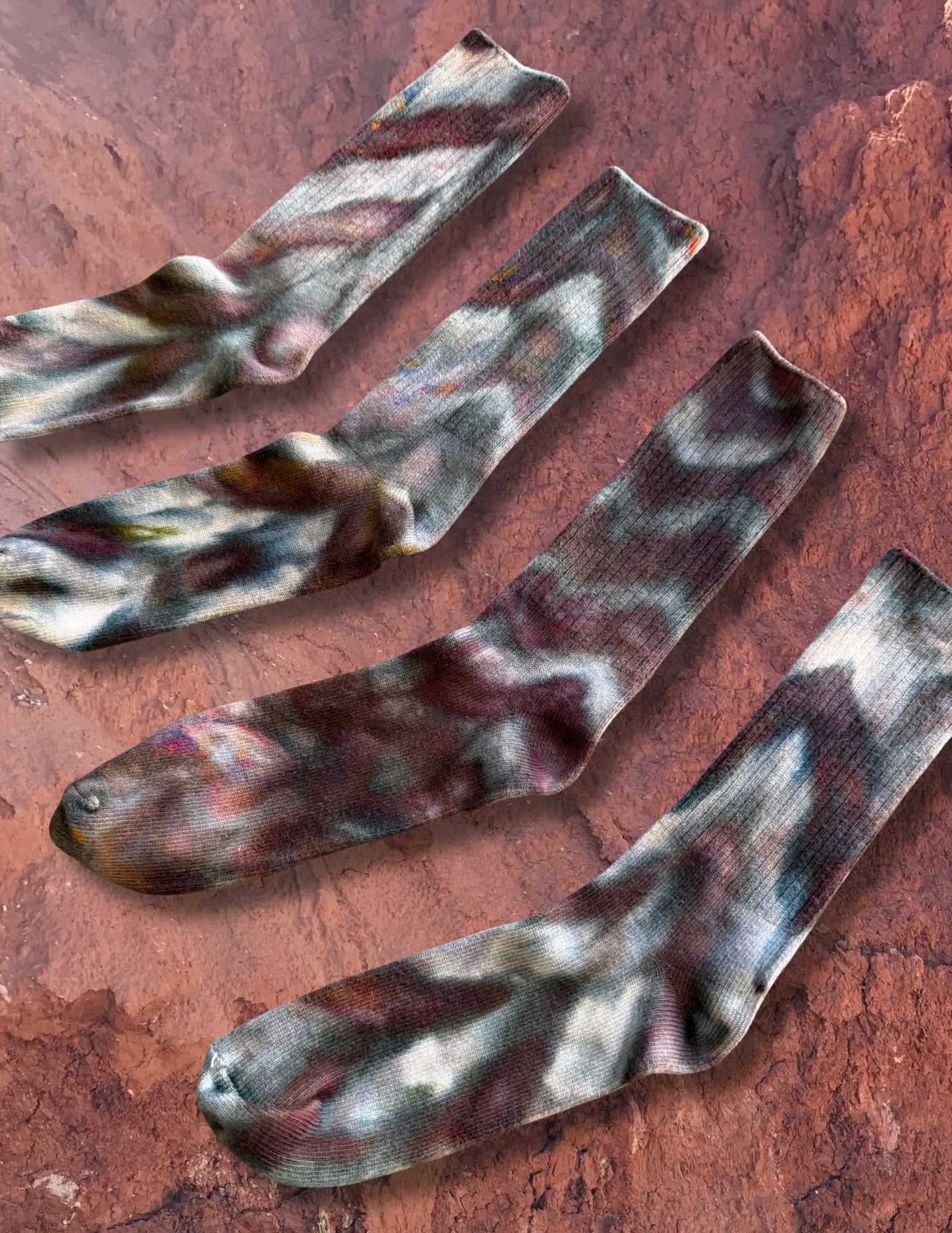 Limited Edition Hand Dyed Softest Socks- Arctic