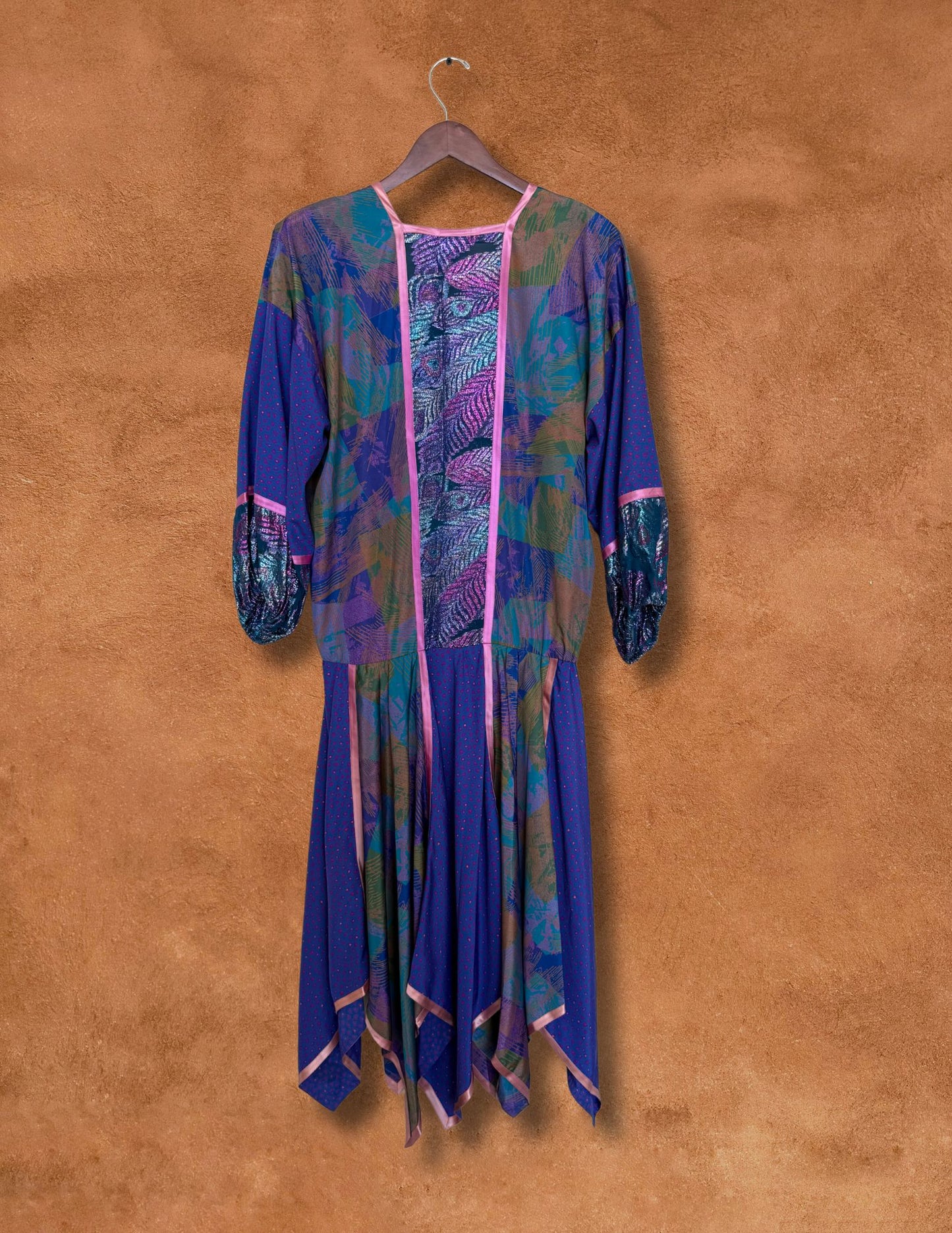 Vintage 80s Patchwork Dress