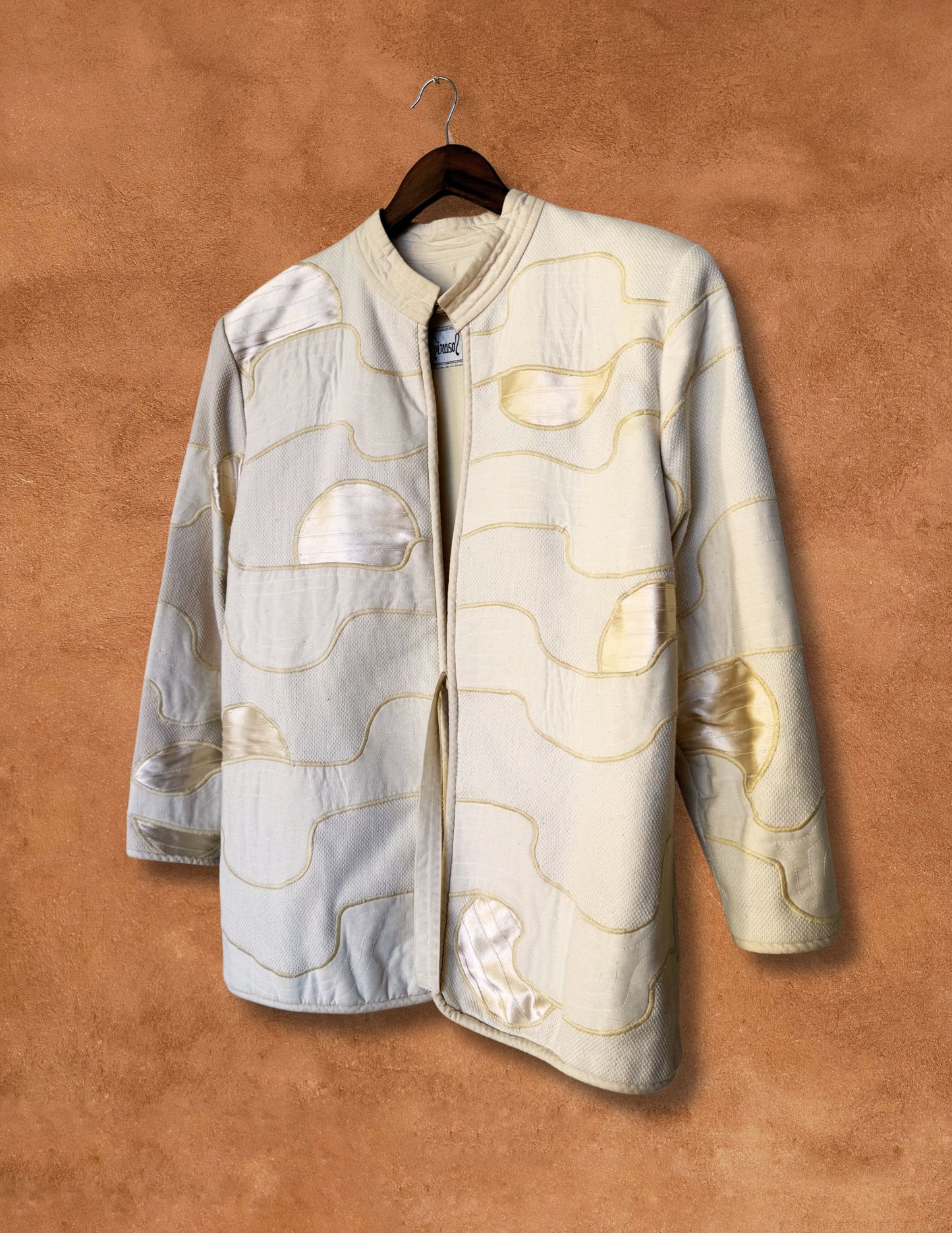 Vintage 70s Applique Folk Jacket 44 x 30