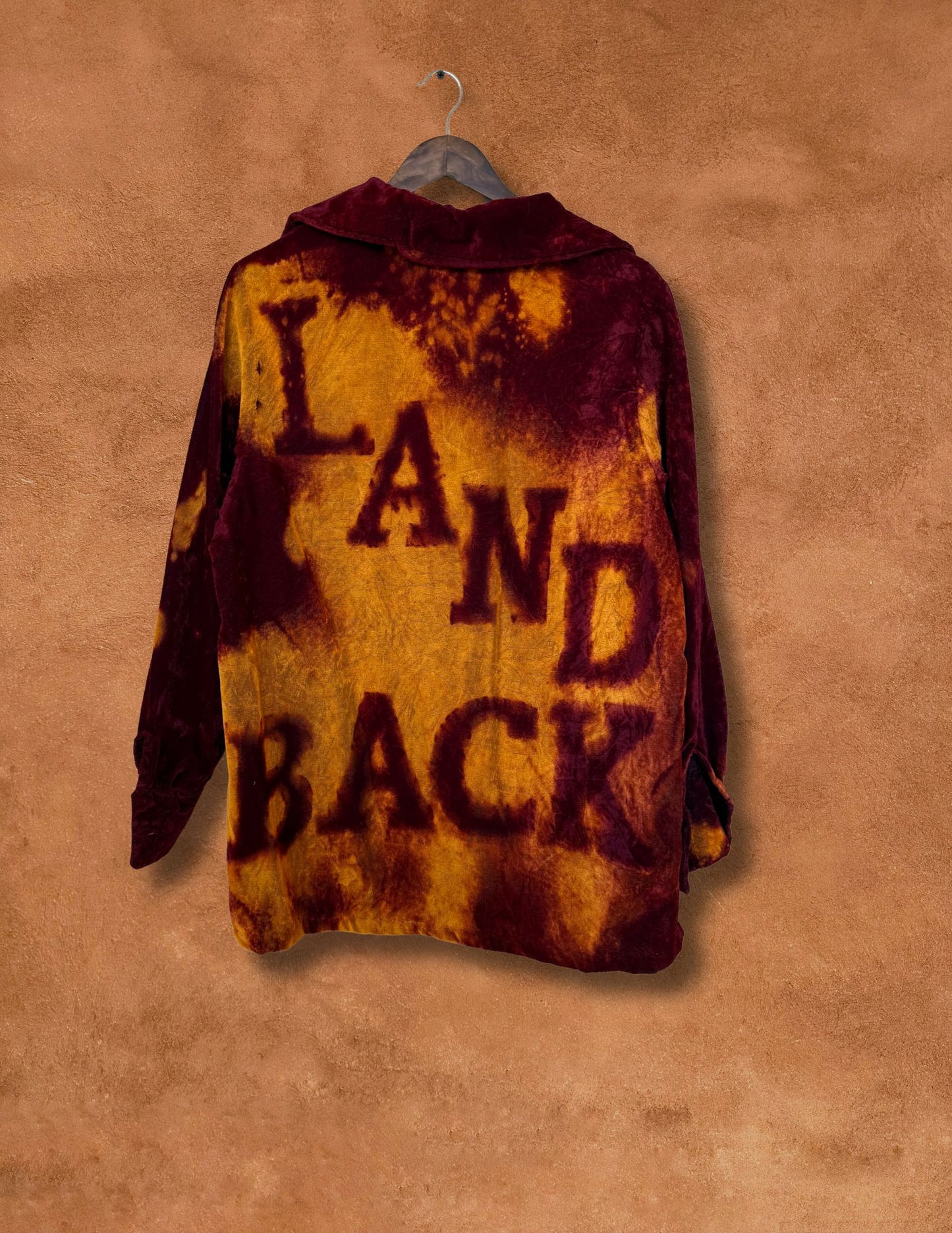 Upcycled Vintage 70s Velvet Top - Land Back