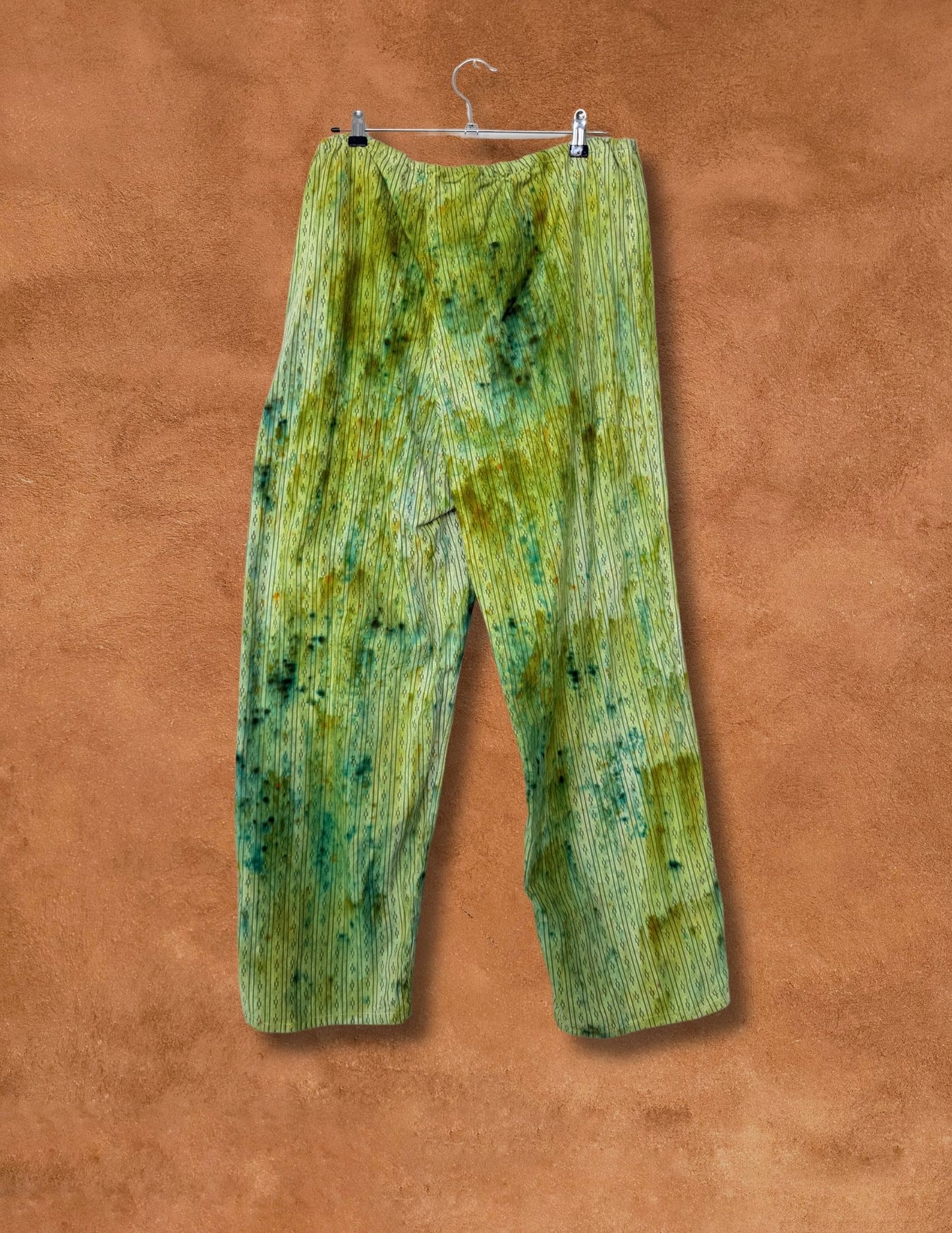 Upcycled Vintage Pajama Pant Lime