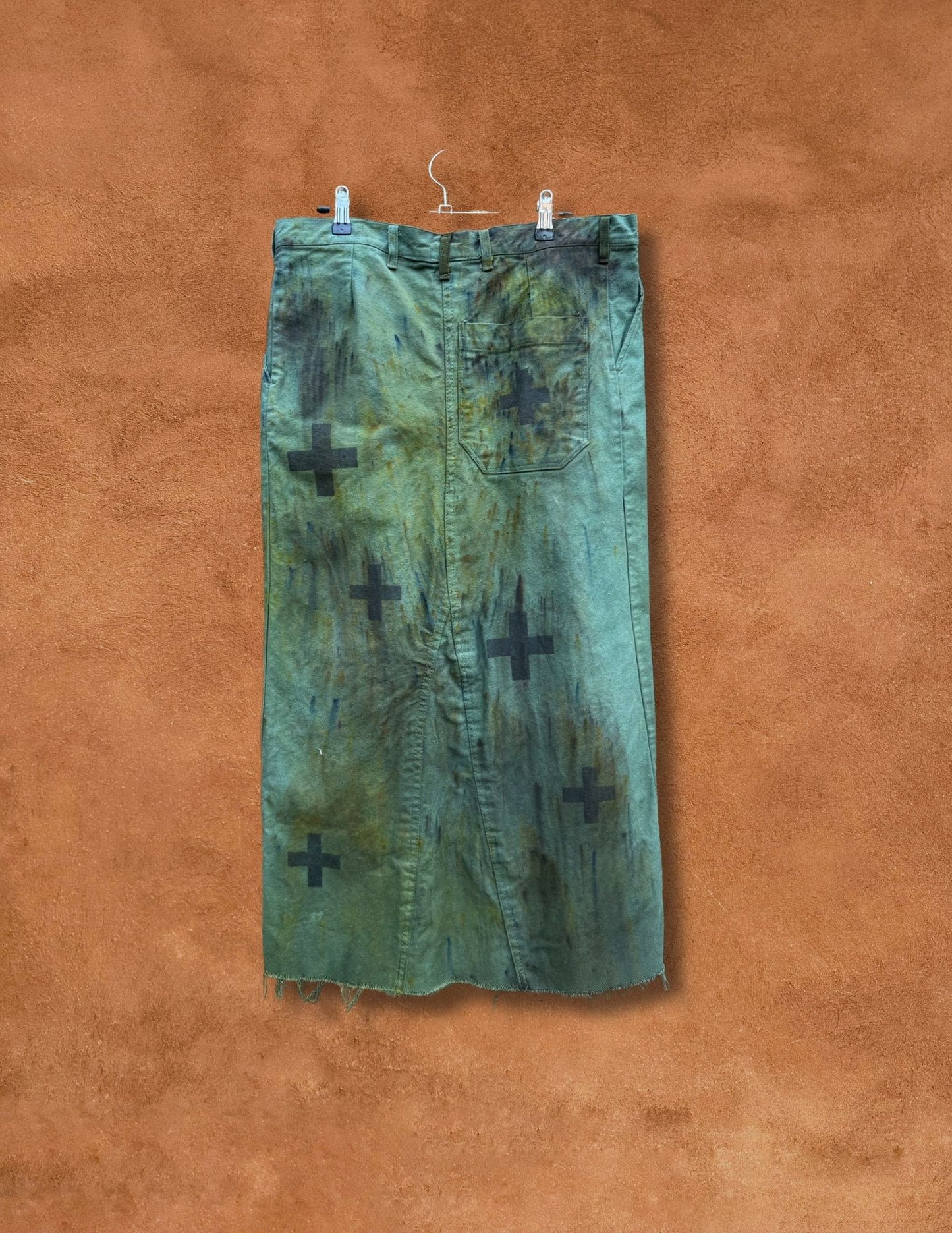 Upcycled Vintage Military Skirt