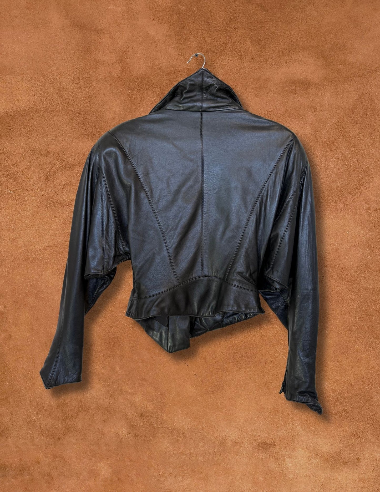 Vintage 80s Cropped Leather Jacket