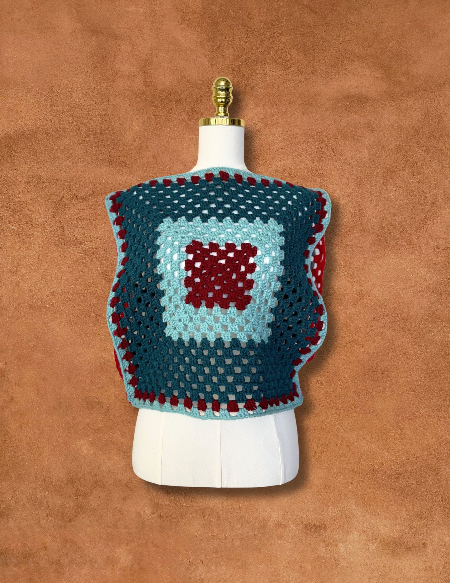 Upcycled Vintage Crochet Crop Top
