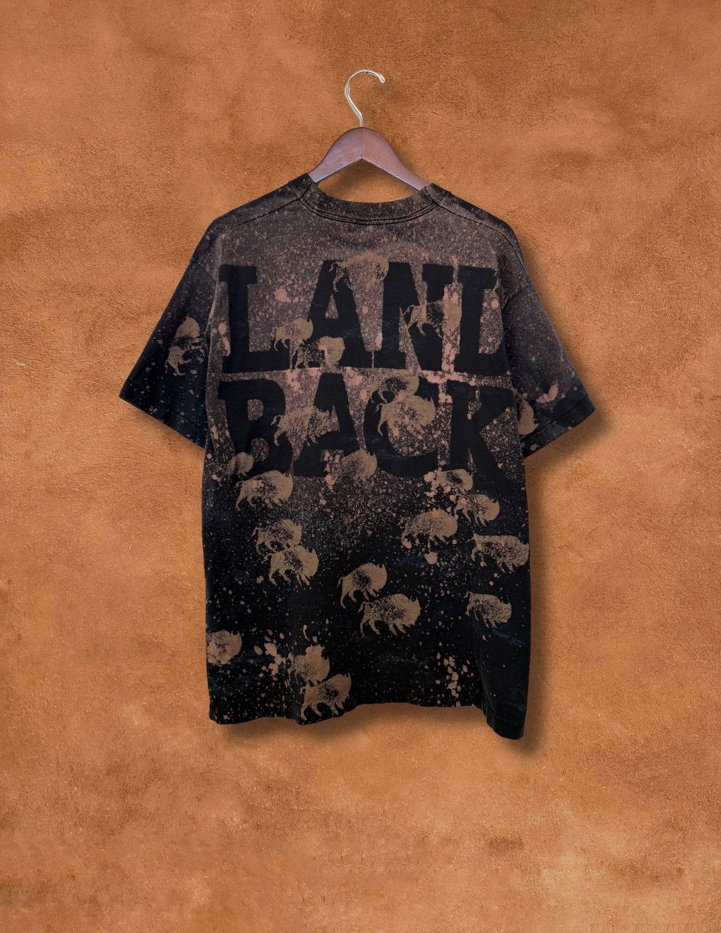 Rare Upcycled Vintage Tee- Land Back 46 x 29