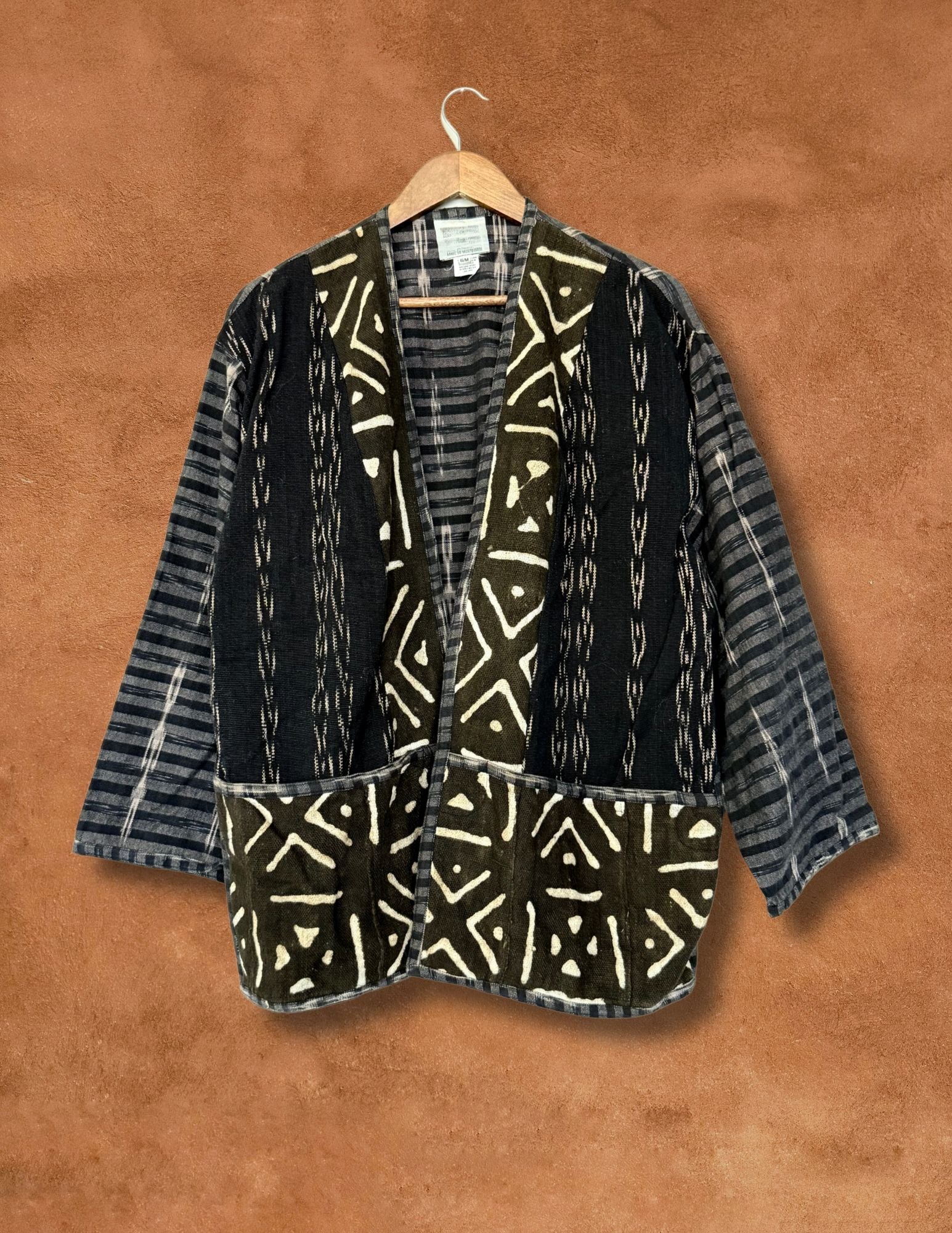 Vintage 80s Ikat Cardigan