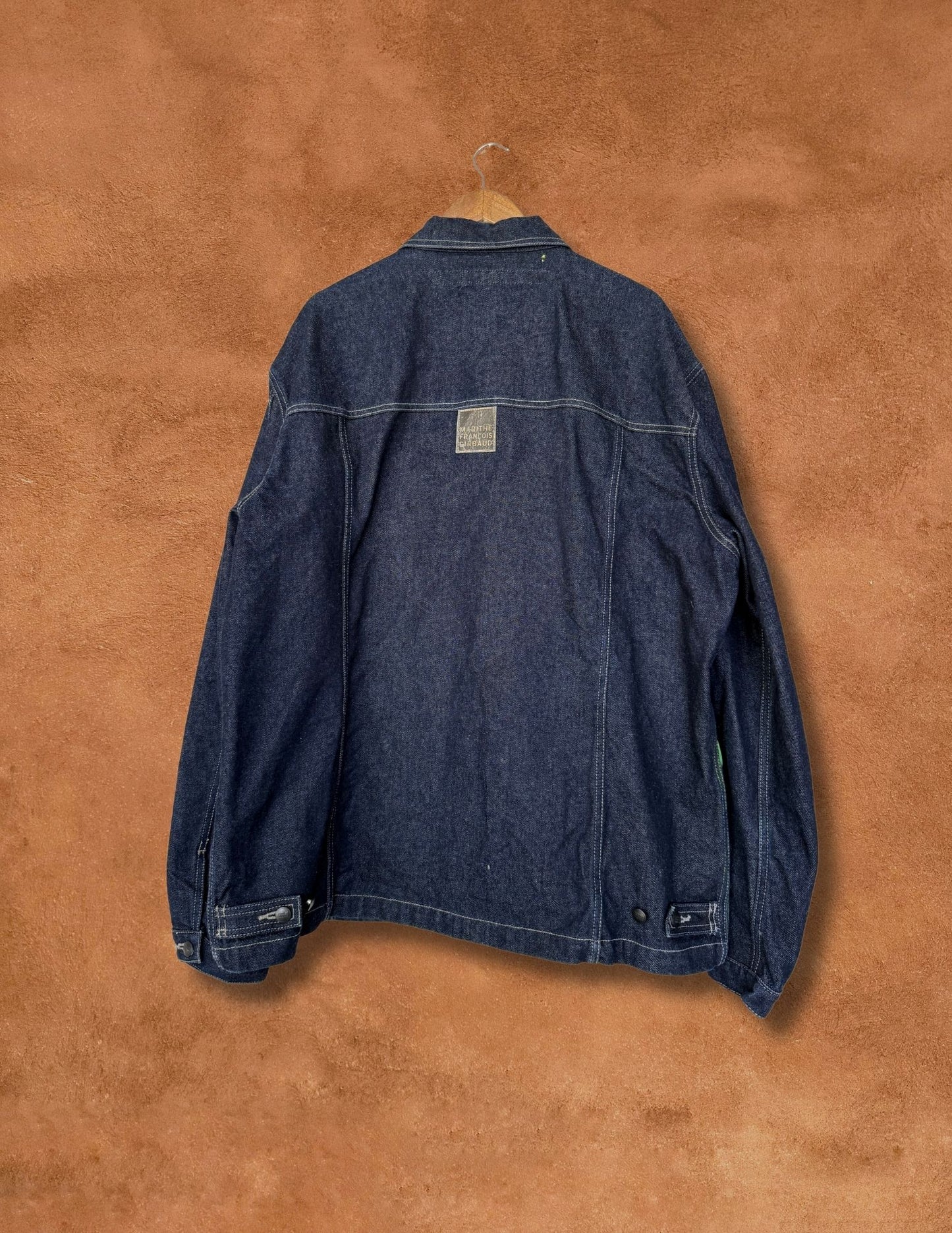 Upcycled Vintage Denim 90s Jacket Handpainted by Shawnshine Harrison