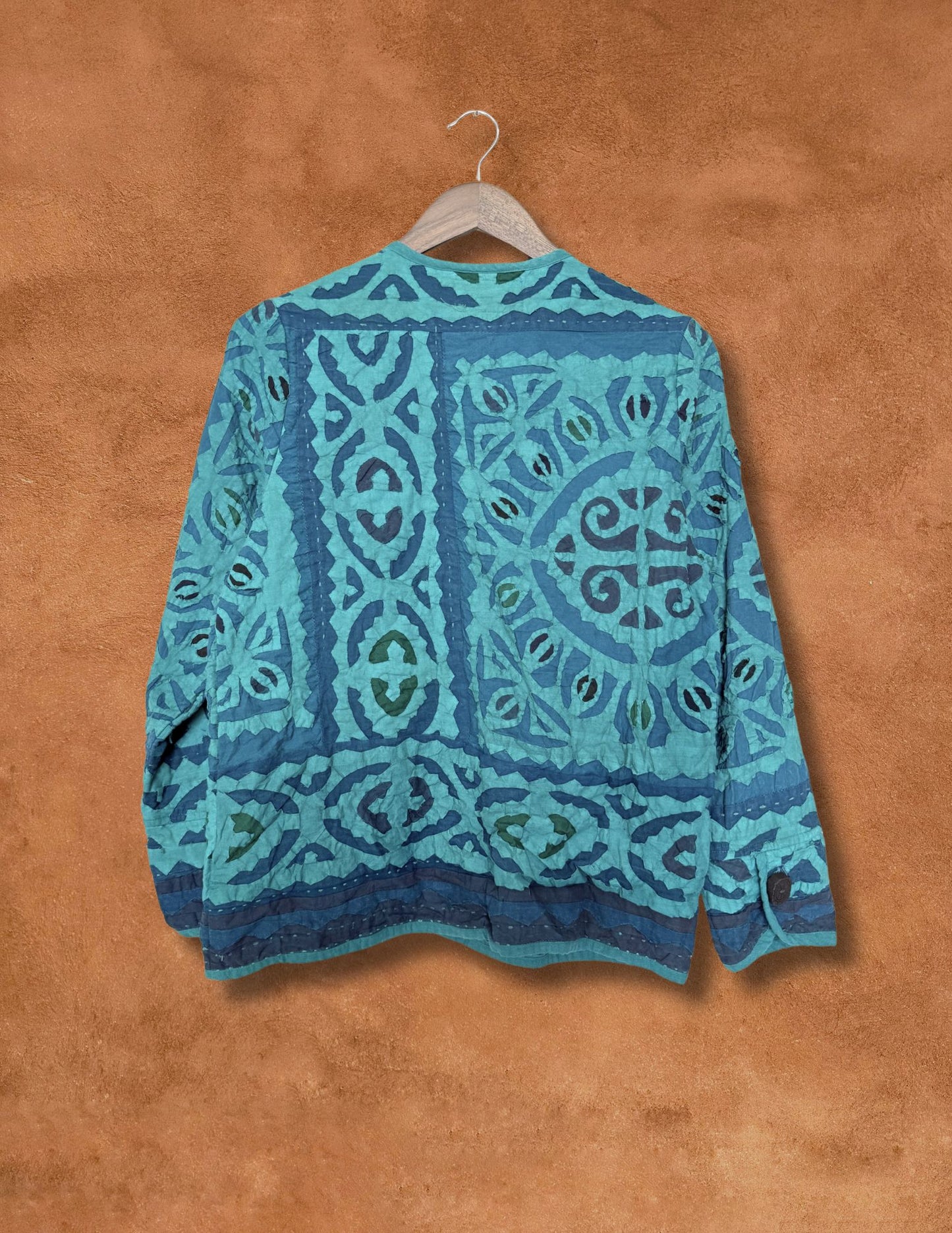 Vintage 80s Applique Folk Jacket 40 x 25