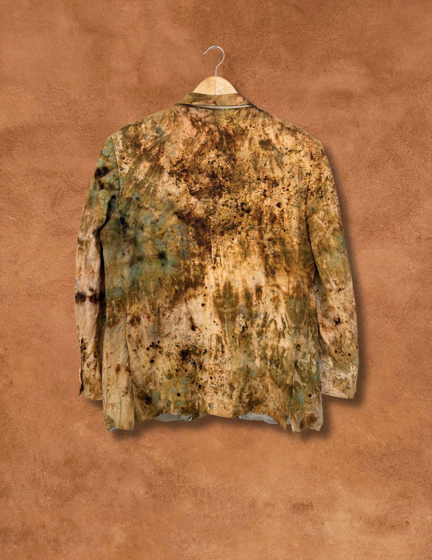 Upcycled Vintage Linen Menswear Blazer 44 x 30