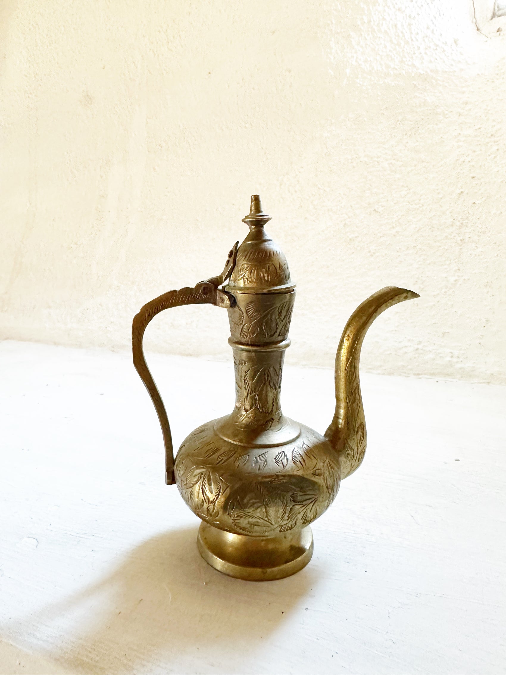 Vintage India Brass Micro Pitcher