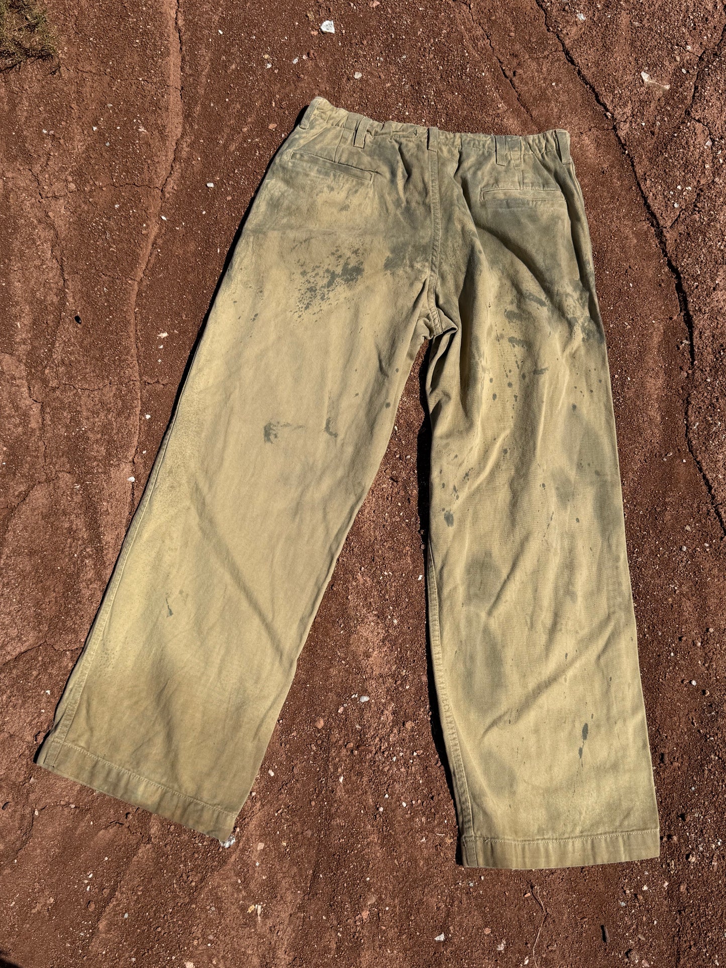 Upcycled Vintage Military Pant 32 x 31 Water is Life